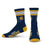 For Bare Feet NBA INDIANA PACERS 4 Stripe Deuce Crew Sock Team Color Large