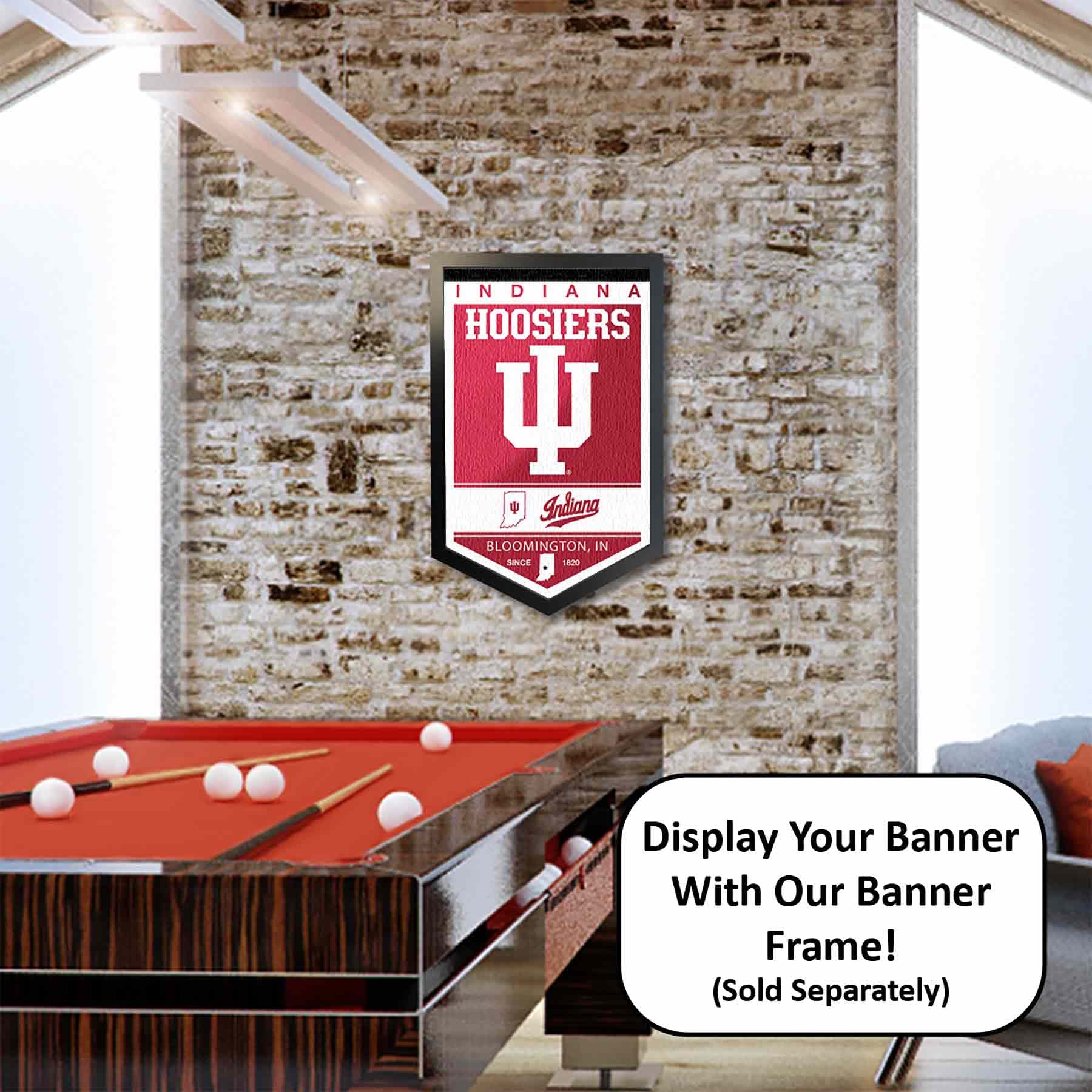 College Flags & Banners Co. Indiana Hoosiers Heritage History Banner Pennant - Sports Collectibles, Sports Memorabilia, Sports Fan Shop, Sports Gifts