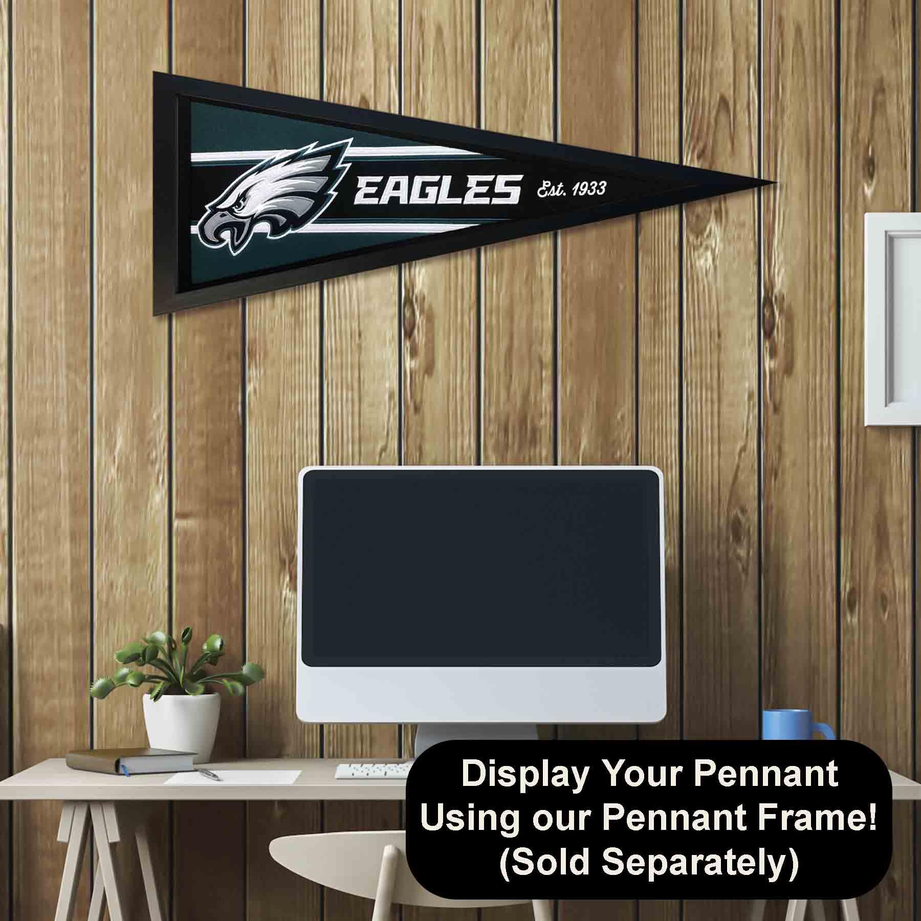 WinCraft Philadelphia Eagles Embroidered and Sewn Pennant - Sports Collectibles, Sports Memorabilia, Sports Fan Shop, Sports Gifts
