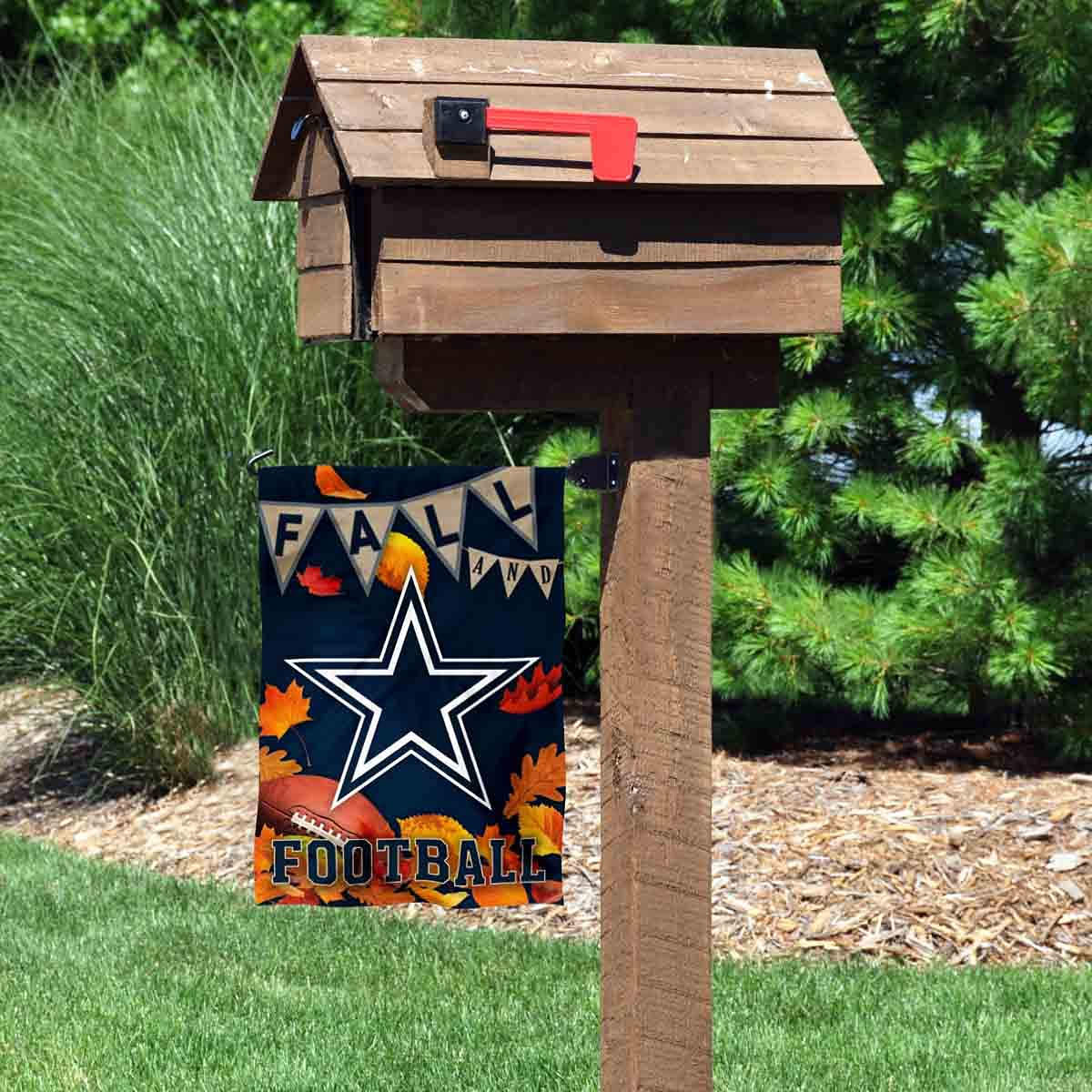 WinCraft Dallas Cowboys Fall Leaves Decorative Football Garden Flag Double Sided Banner - Sports Collectibles, Sports Memorabilia, Sports Fan Shop, Sports Gifts