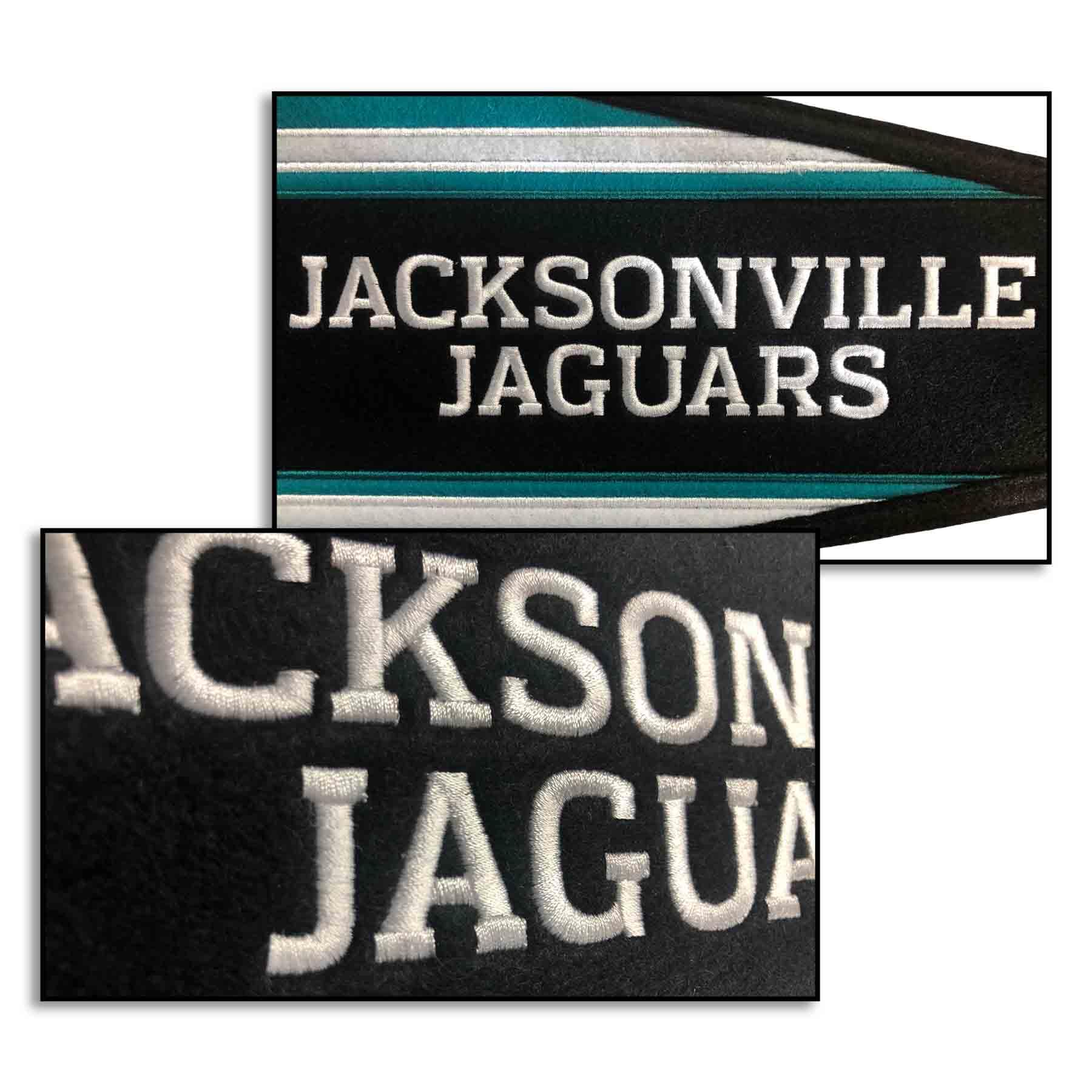 WinCraft Jacksonville Jaguars Embroidered and Sewn Pennant - Sports Collectibles, Sports Memorabilia, Sports Fan Shop, Sports Gifts