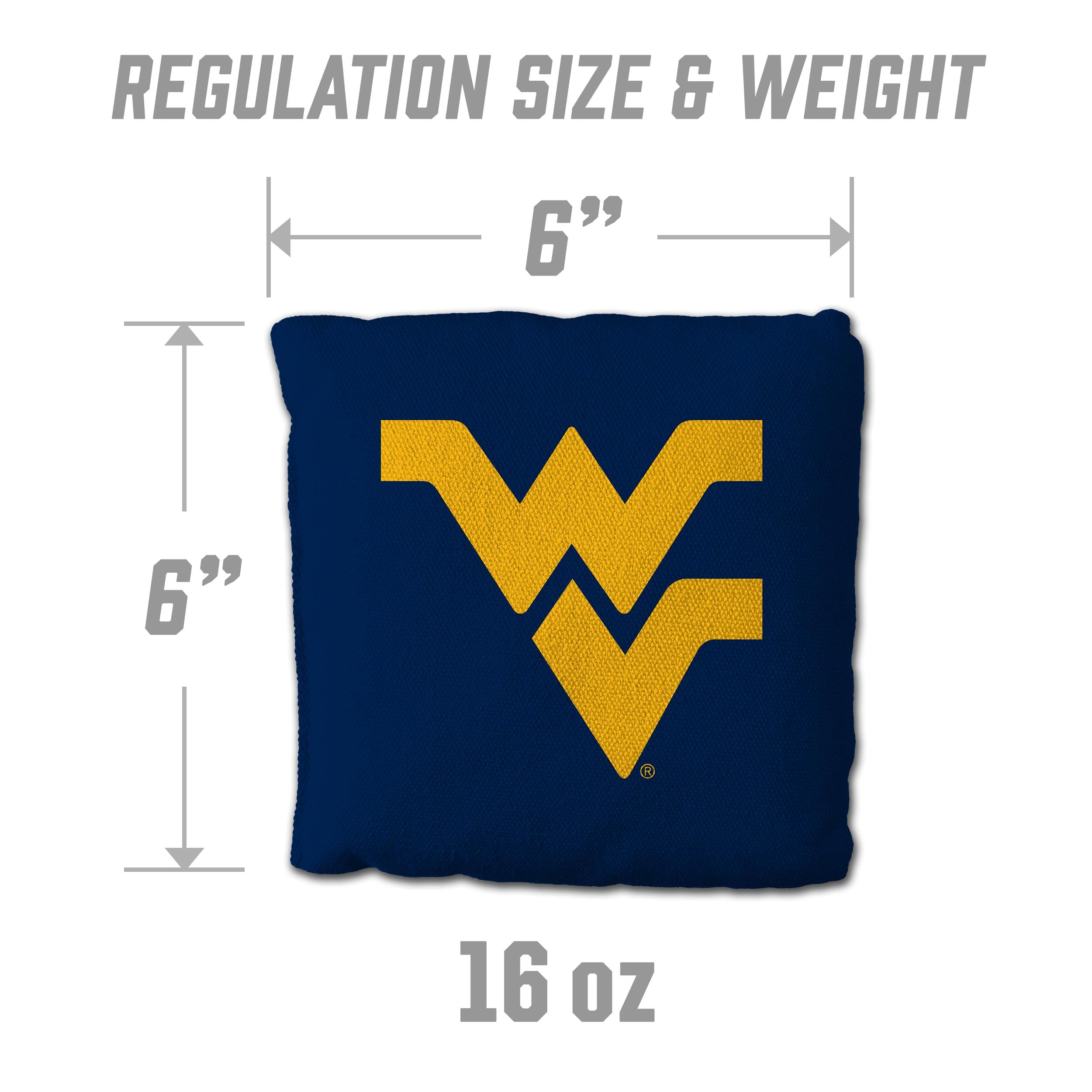 YouTheFan NCAA West Virginia Mountaineers Cornhole Bags - 4PK - Blue - Sports Collectibles, Sports Memorabilia, Sports Fan Shop, Sports Gifts