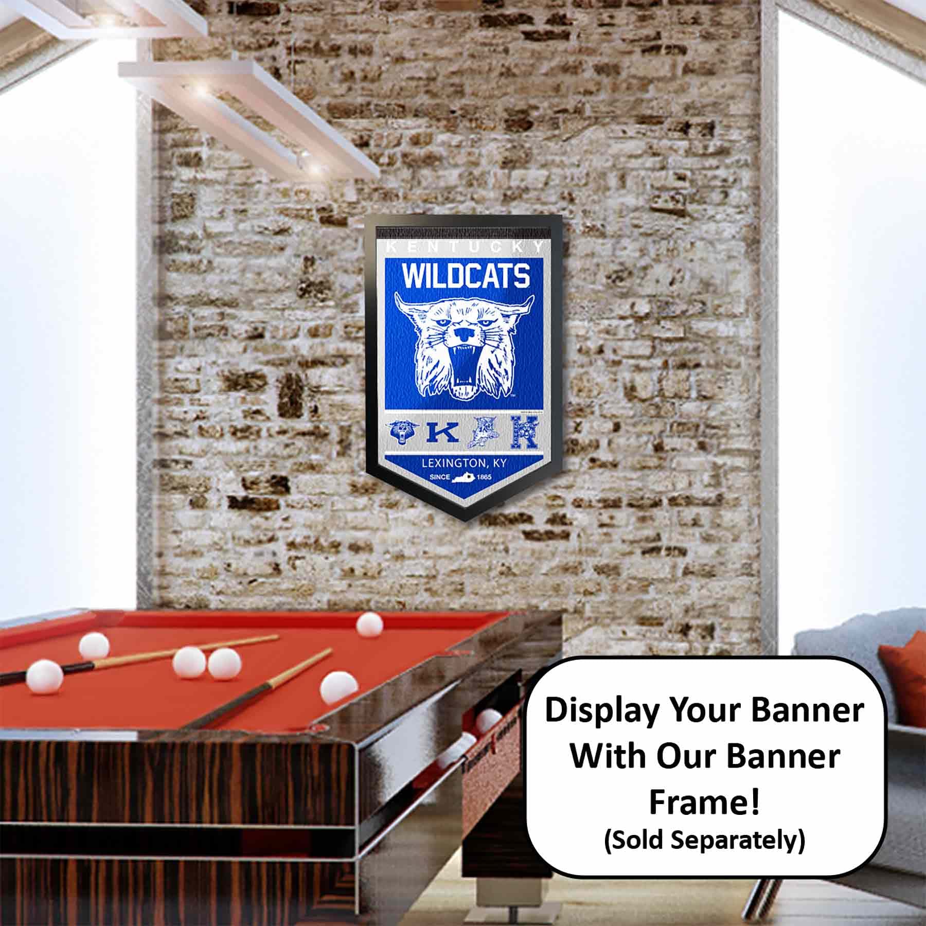 College Flags & Banners Co. Kentucky Wildcats Heritage History Banner Pennant - Sports Collectibles, Sports Memorabilia, Sports Fan Shop, Sports Gifts