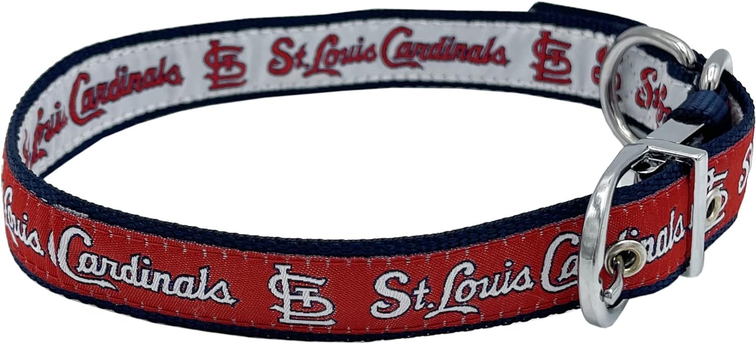 ST Louis Cardinals Reversible Collar Pets First - Sports Collectibles, Sports Memorabilia, Sports Fan Shop, Sports Gifts