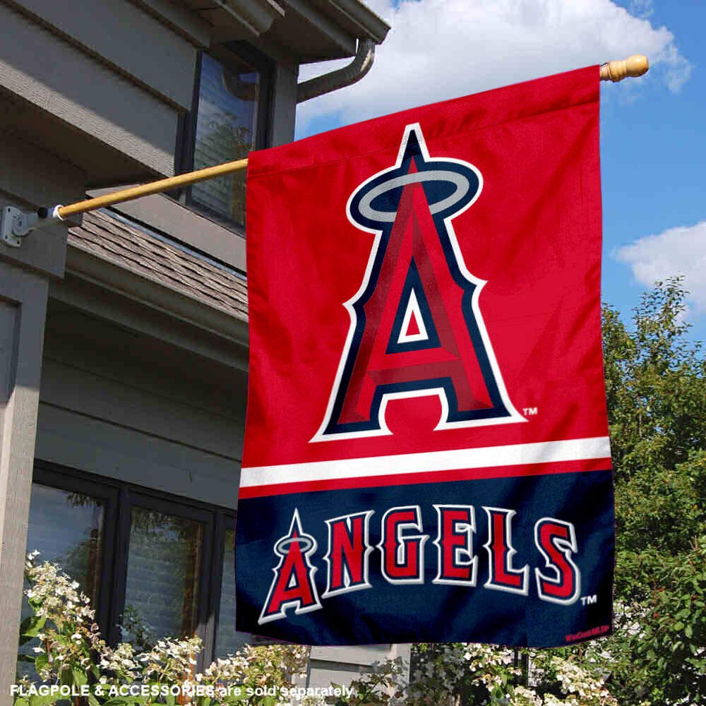 WinCraft Los Angeles Angels Double Sided House Flag - Sports Collectibles, Sports Memorabilia, Sports Fan Shop, Sports Gifts