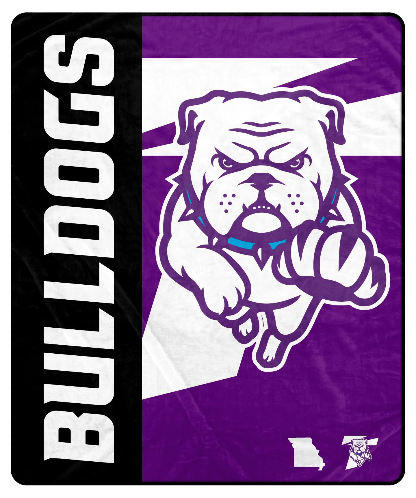 Proformance Home NCAA Truman State Bulldogs Endzone Ultra Soft Tailgate Throw - Sports Gifts, Sports Memorabilia, Sports Collectibles, Fan Shop