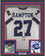 Framed Autographed/Signed Rodney Hampton 35x39 New York White Football Jersey PSA/DNA COA