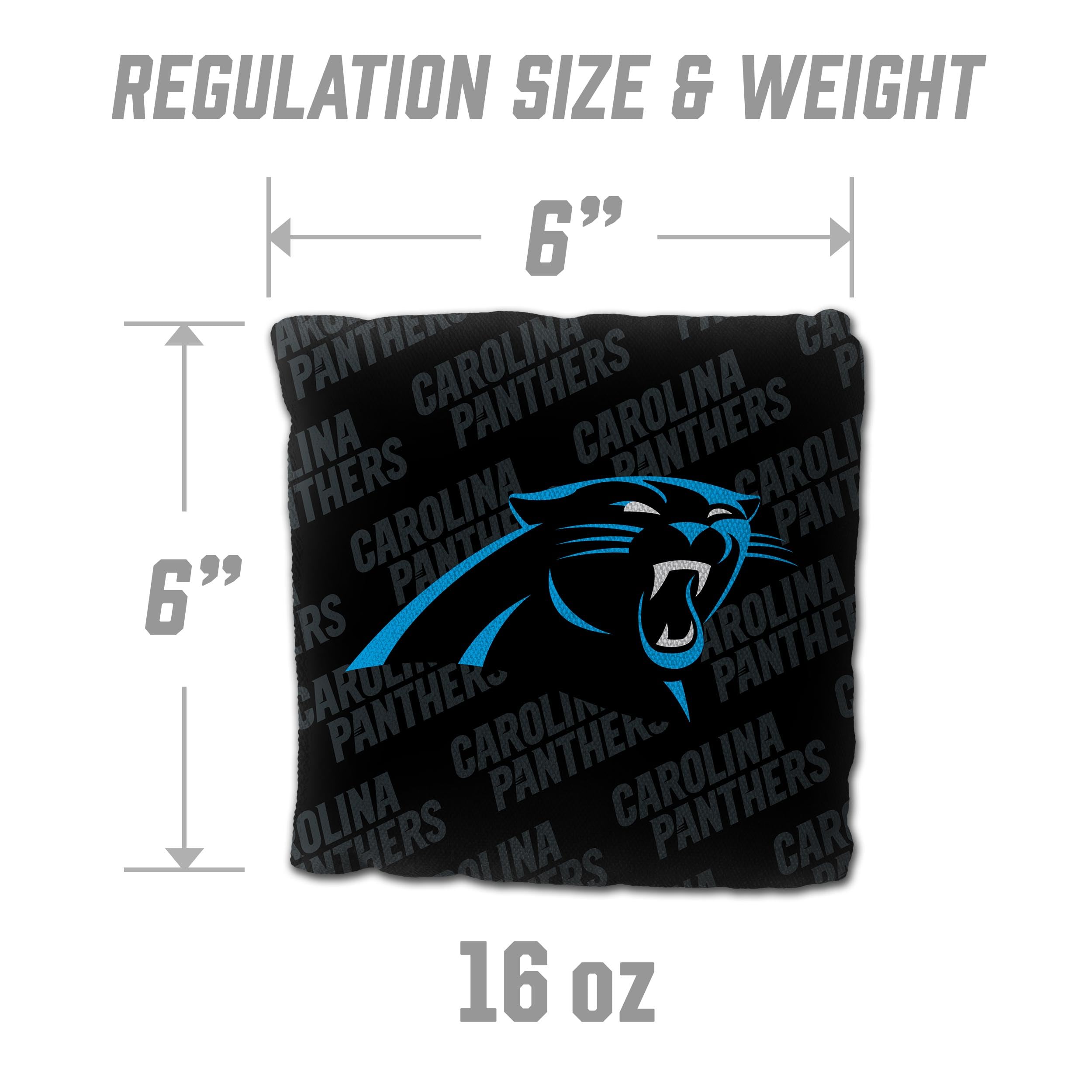 YouTheFan NFL Carolina Panthers Cornhole Bags - 4PK - Black - Sports Collectibles, Sports Memorabilia, Sports Fan Shop, Sports Gifts
