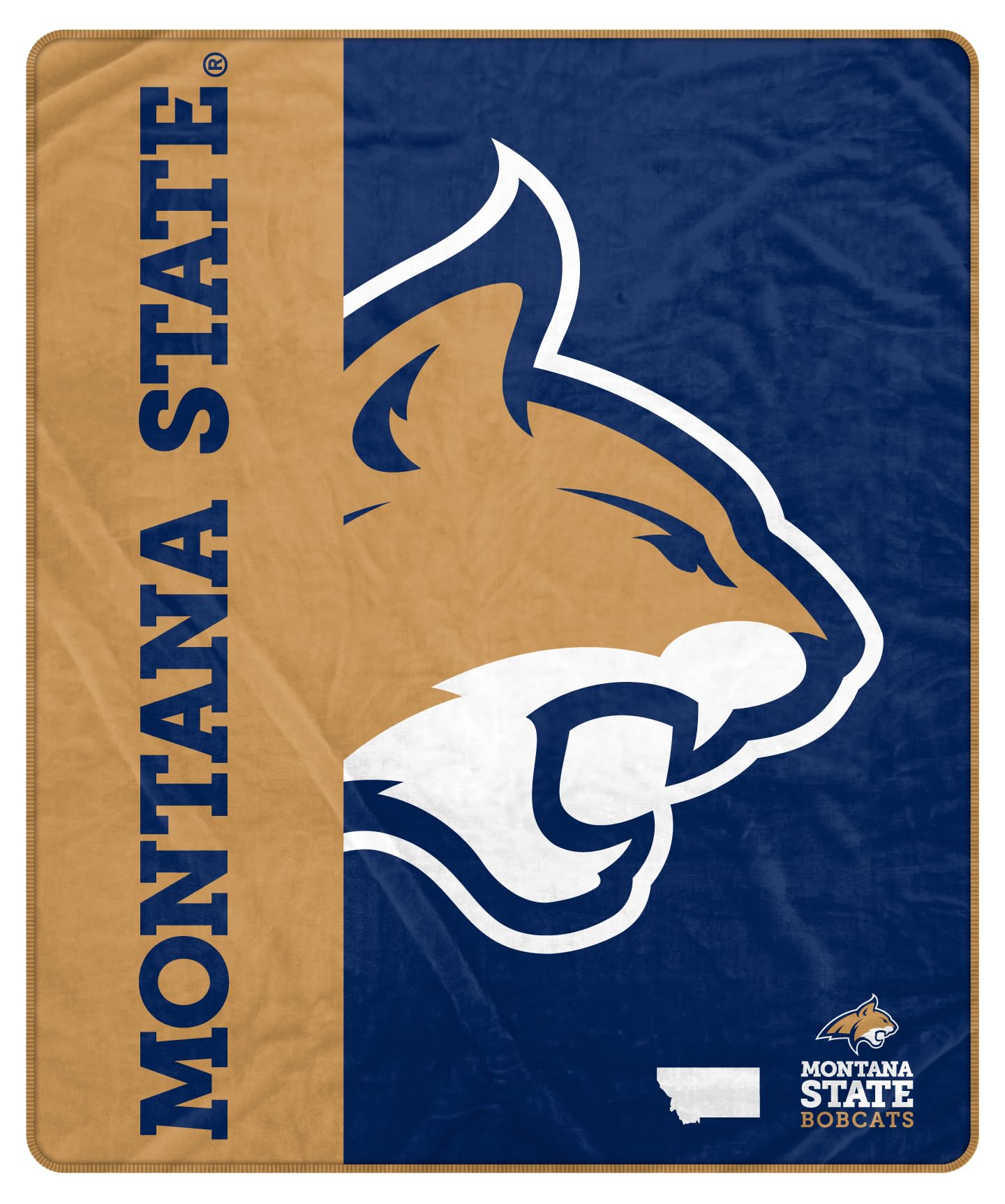 Proformance Home NCAA Montana State Bobcats Endzone Ultra Soft Tailgate Throw - Sports Gifts, Sports Memorabilia, Sports Collectibles, Fan Shop
