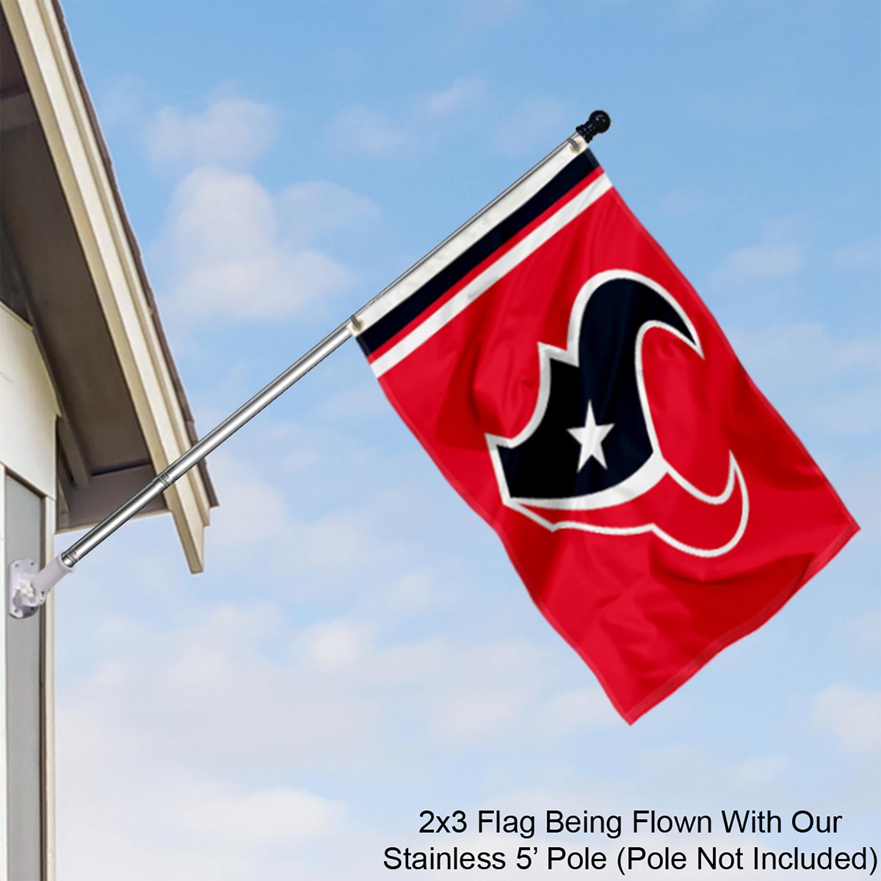 WinCraft Houston Texans Logo 2x3 Foot Small Flag - Sports Collectibles, Sports Memorabilia, Sports Fan Shop, Sports Gifts