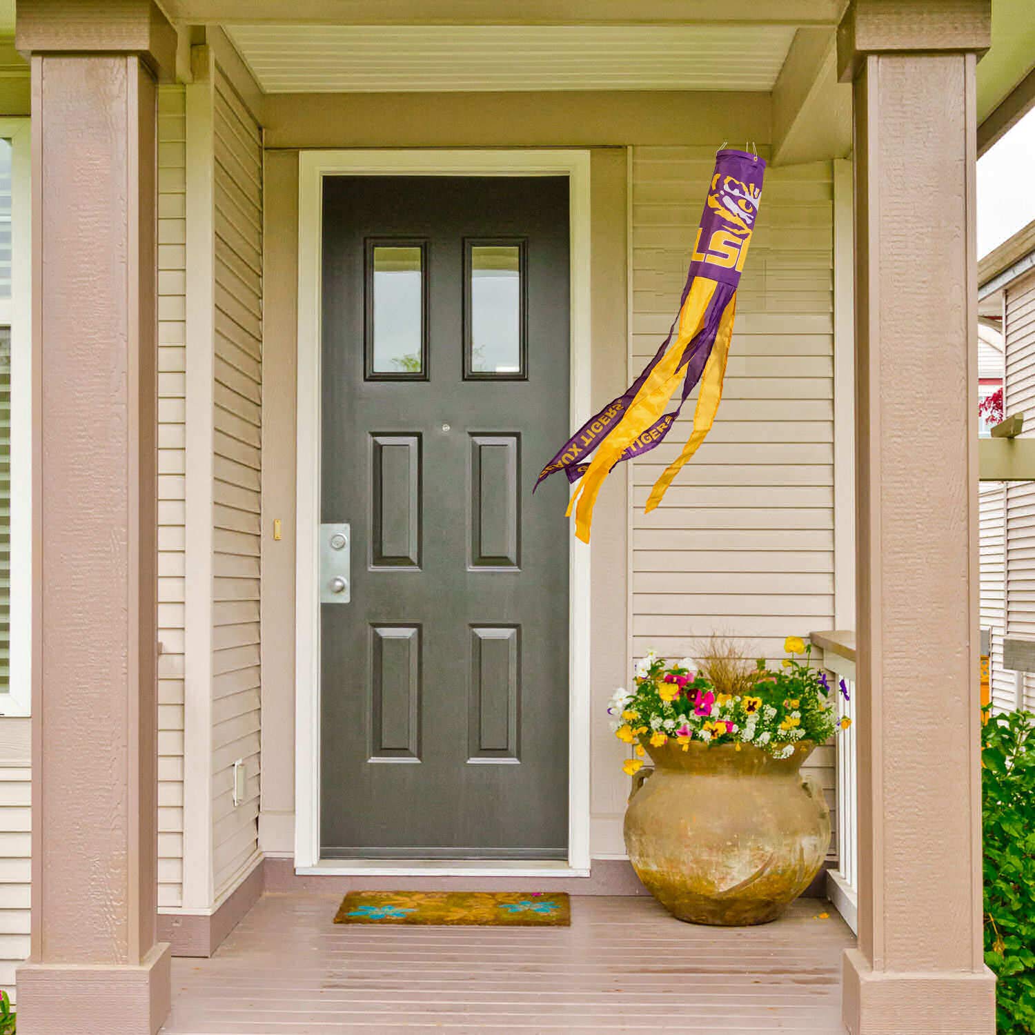 College Flags & Banners Co. Louisiana State LSU Tigers Windsock - Sports Collectibles, Sports Memorabilia, Sports Fan Shop, Sports Gifts