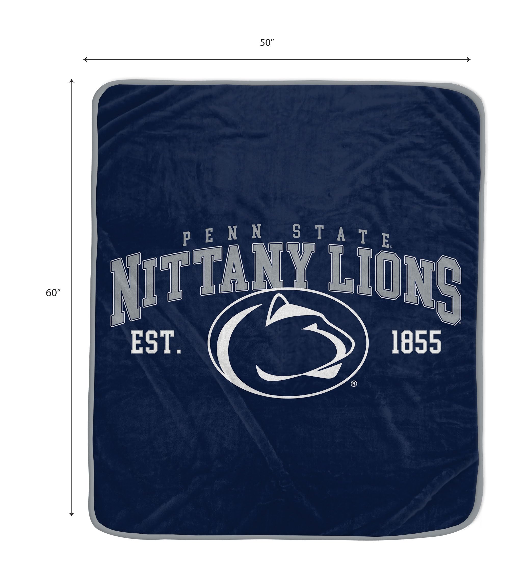 NCAA Penn State Nittany Lions Vintage Arch Block Ultra Soft Blanket - Sports Gifts, Sports Memorabilia, Sports Collectibles, Fan Shop
