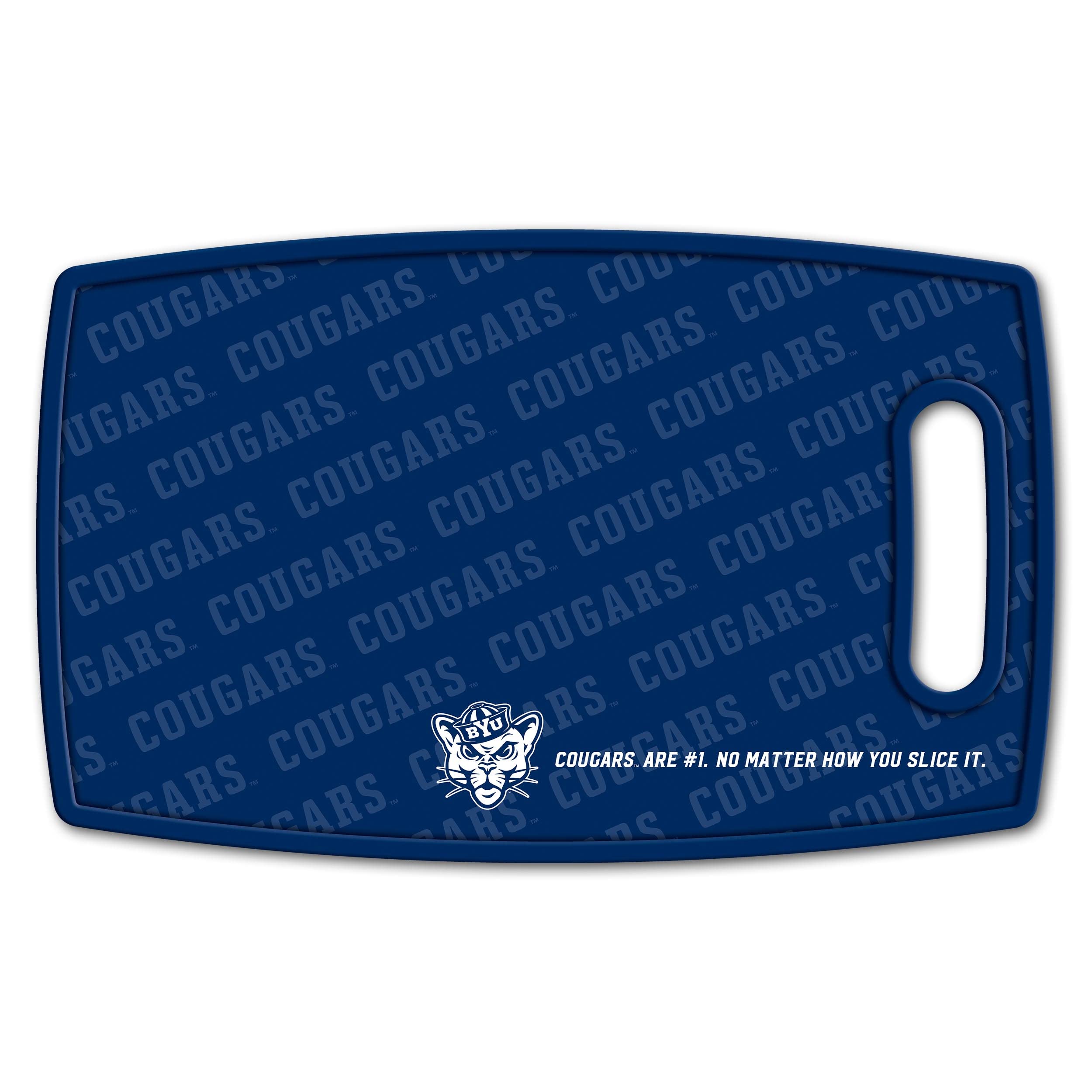 YouTheFan NCAA BYU Cougars Logo Series Cutting Board - Sports Collectibles, Sports Memorabilia, Sports Fan Shop, Sports Gifts