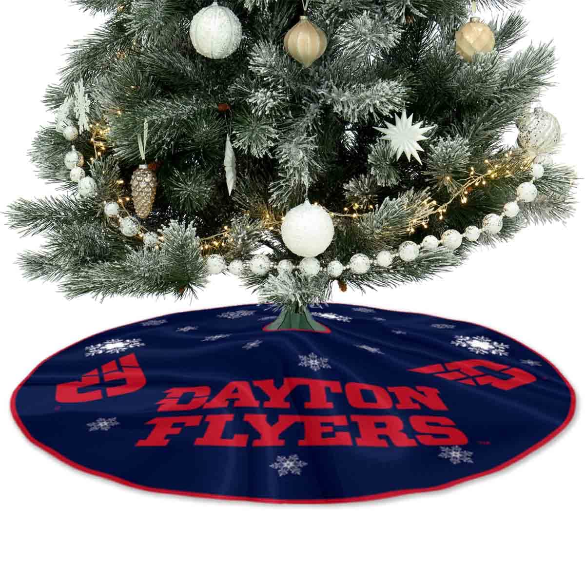 Dayton Flyers Christmas Tree Skirt Large Xmas Tree Collar Ornament - Sports Collectibles, Sports Memorabilia, Sports Fan Shop, Sports Gifts