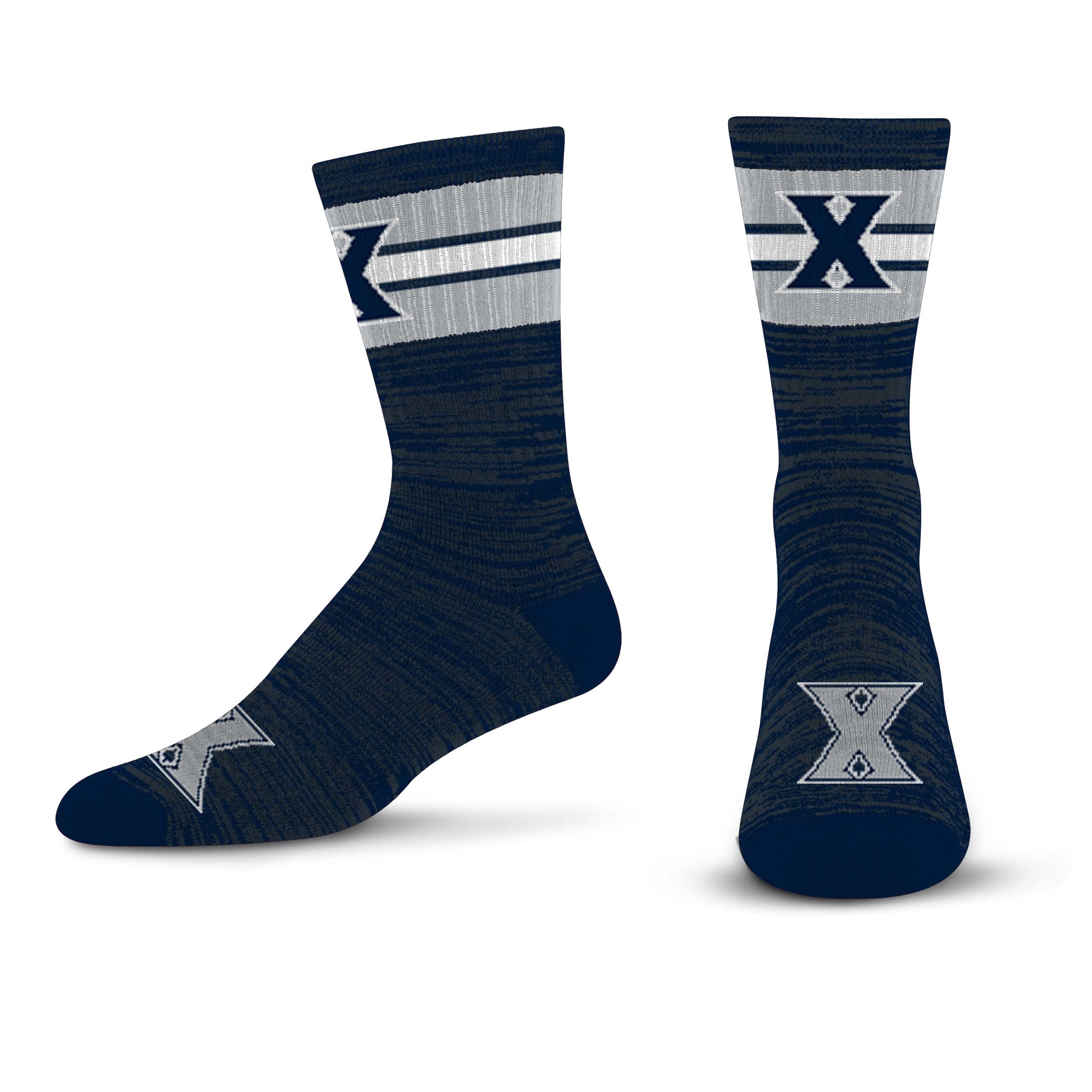 For Bare Feet Men's NCAA Xavier Musketeers First String Crew Sock Team Color Large - Sports Gifts, Sports Memorabilia, Sports Collectibles, Fan Shop