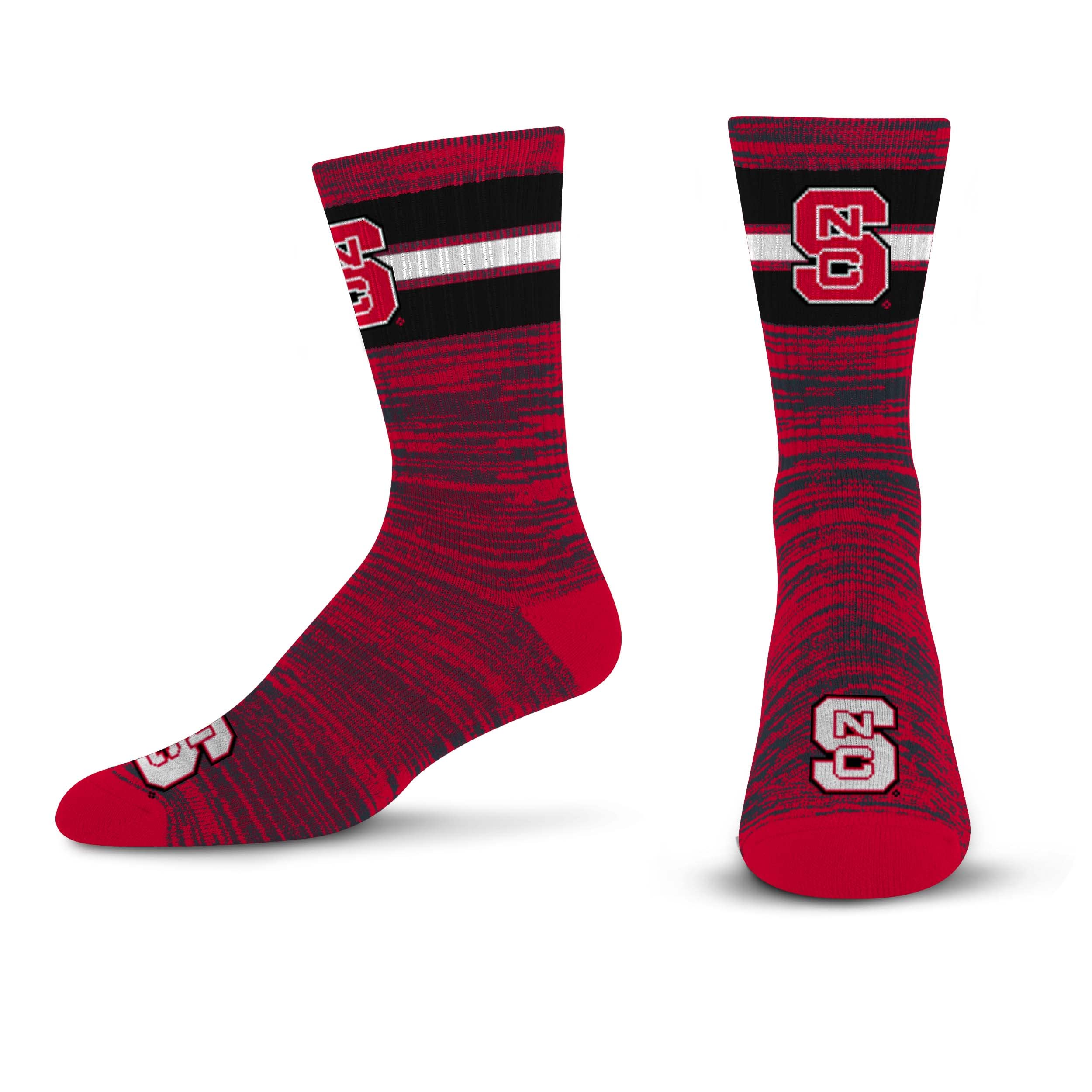 For Bare Feet Men's NCAA NC State Wolfpack First String Crew Sock Team Color Large - Sports Gifts, Sports Memorabilia, Sports Collectibles, Fan Shop