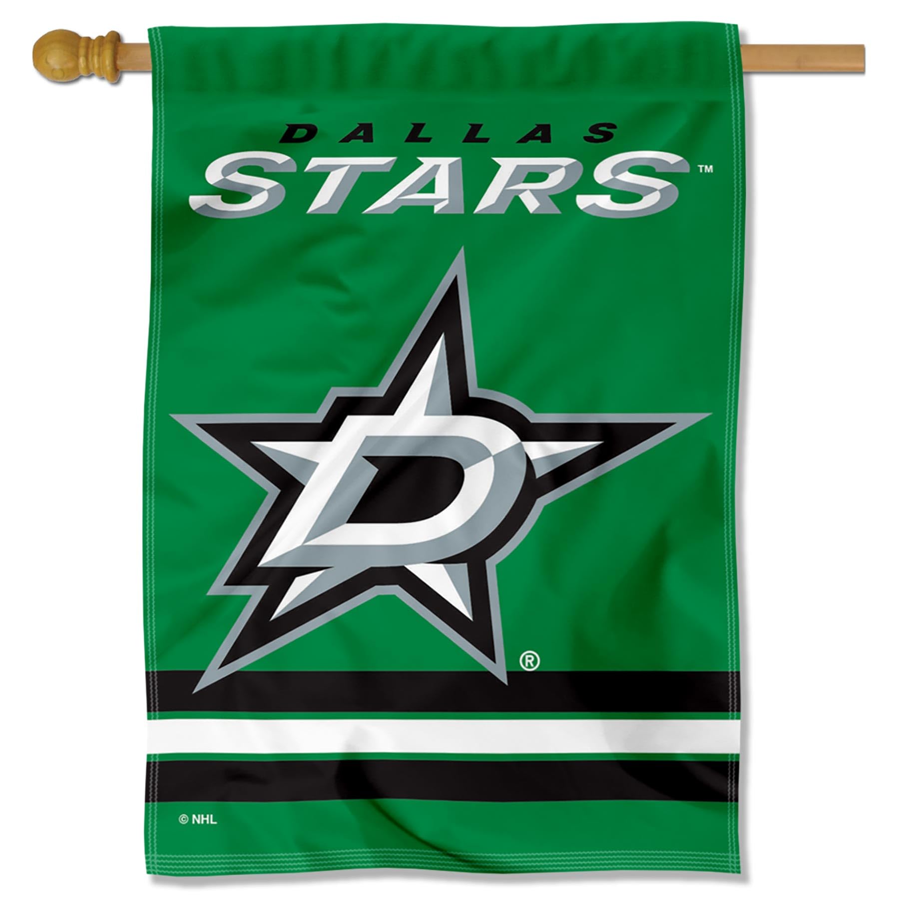 WinCraft Dallas Stars Double Sided Banner House Flag - Sports Collectibles, Sports Memorabilia, Sports Fan Shop, Sports Gifts