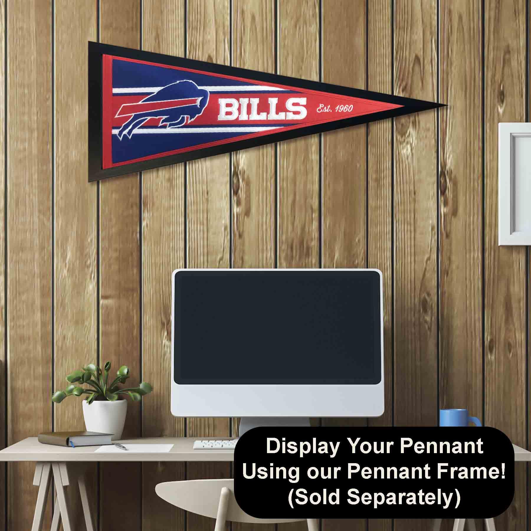 WinCraft Buffalo Bills Embroidered and Sewn Pennant - Sports Collectibles, Sports Memorabilia, Sports Fan Shop, Sports Gifts