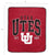 NCAA Utah Utes Vintage Arch Block Ultra Soft Blanket - Sports Gifts, Sports Memorabilia, Sports Collectibles, Fan Shop