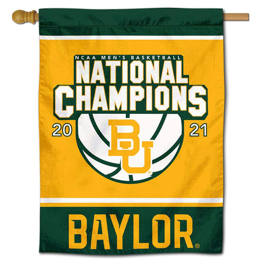 College Flags & Banners Co. Baylor BU Bears 2021 Mens Basketball National Champions Double Sided House Flag - Sports Collectibles, Sports Memorabilia, Sports Fan Shop, Sports Gifts