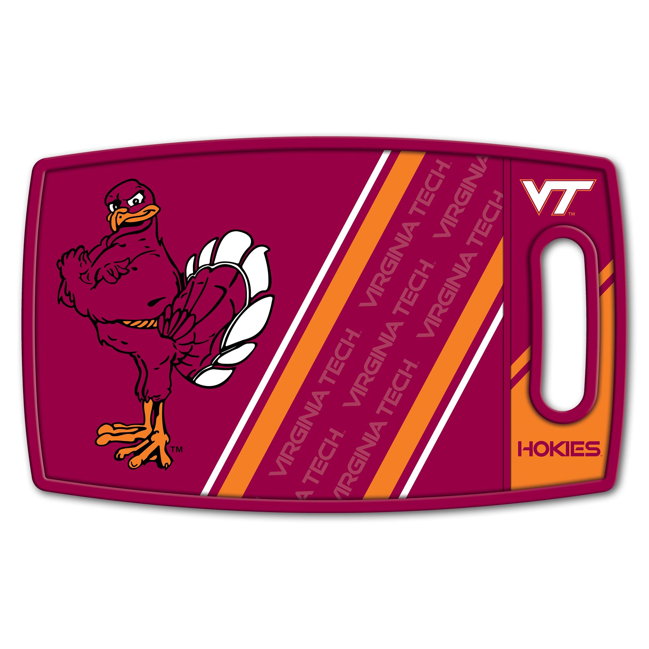 YouTheFan NCAA Virginia Tech Hokies Logo Series Cutting Board - Sports Collectibles, Sports Memorabilia, Sports Fan Shop, Sports Gifts