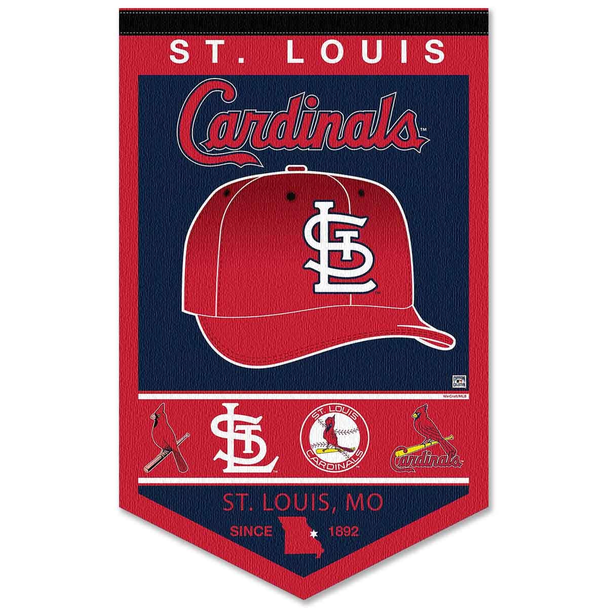 WinCraft St. Louis Cardinals Heritage History Banner Pennant - Sports Collectibles, Sports Memorabilia, Sports Fan Shop, Sports Gifts