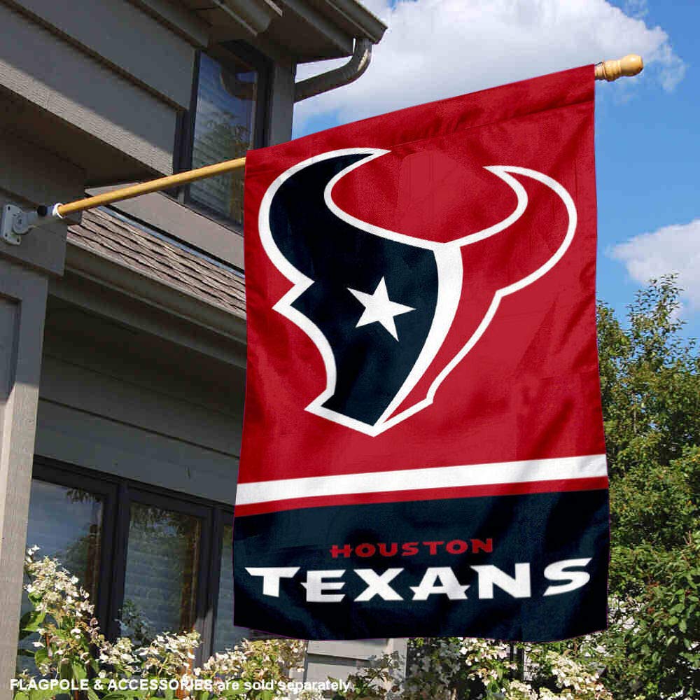 WinCraft Houston Texans Two Sided House Flag - Sports Collectibles, Sports Memorabilia, Sports Fan Shop, Sports Gifts