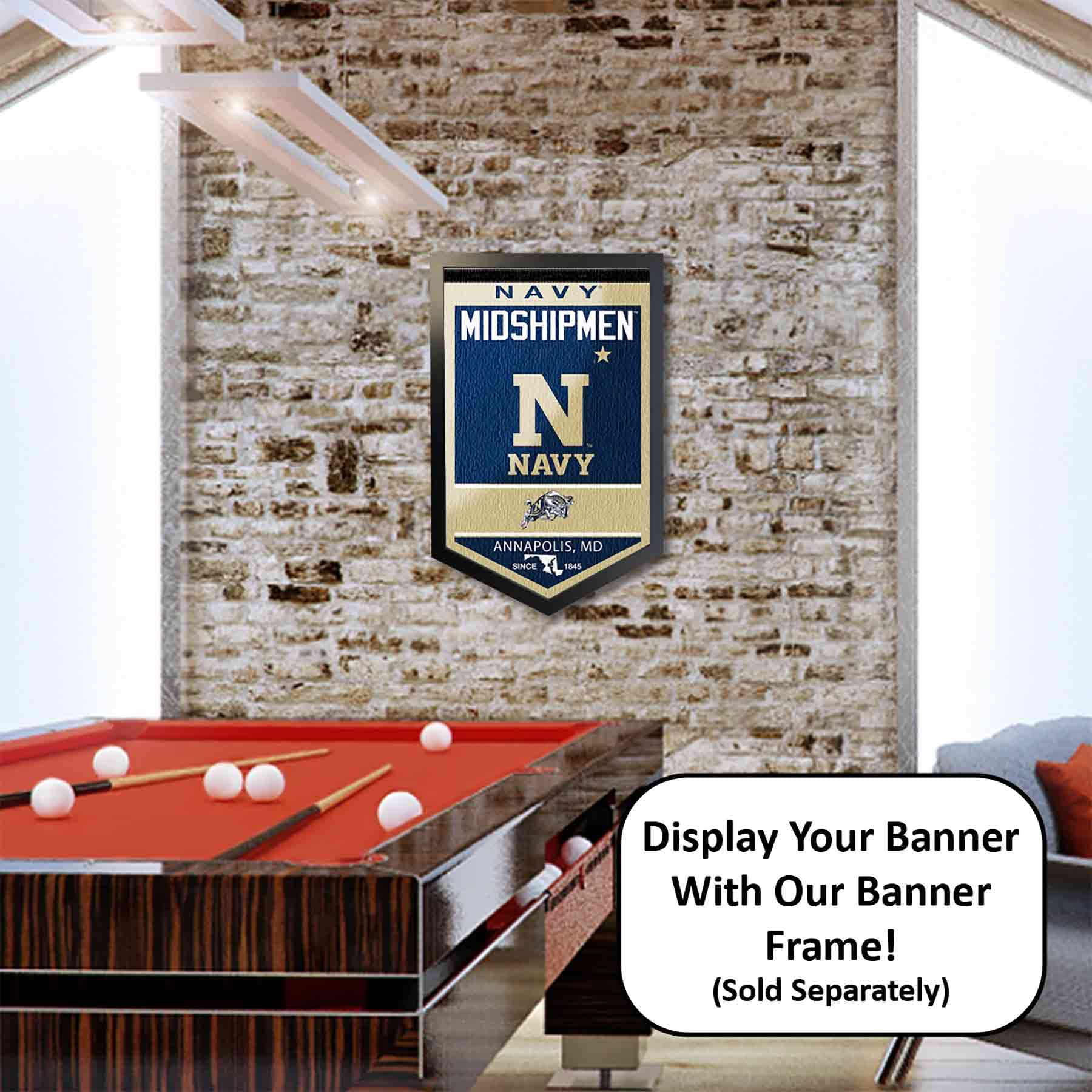 College Flags & Banners Co. US Navy Midshipmen Heritage History Banner Pennant - Sports Collectibles, Sports Memorabilia, Sports Fan Shop, Sports Gifts