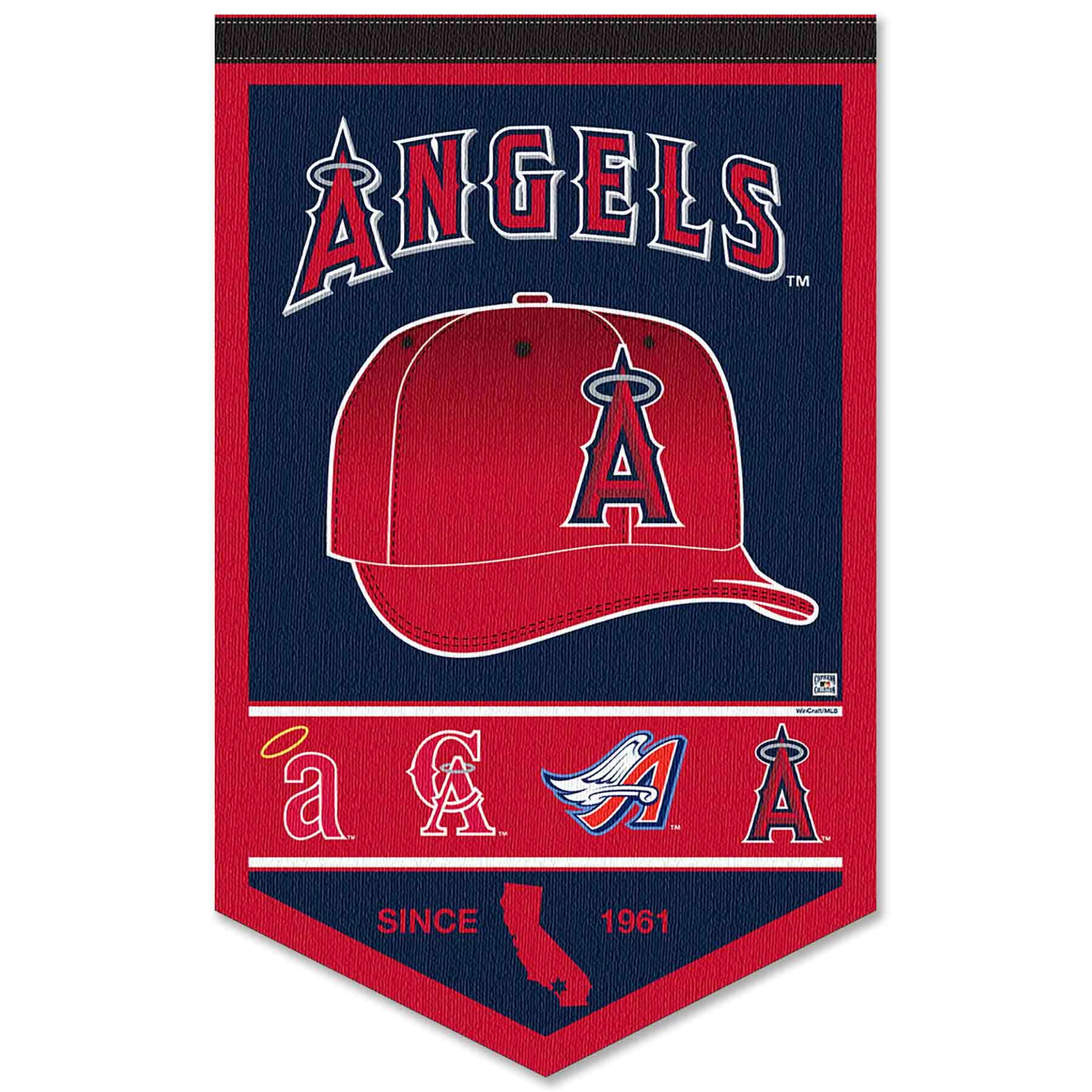 WinCraft Los Angeles Angels Heritage History Banner Pennant - Sports Collectibles, Sports Memorabilia, Sports Fan Shop, Sports Gifts