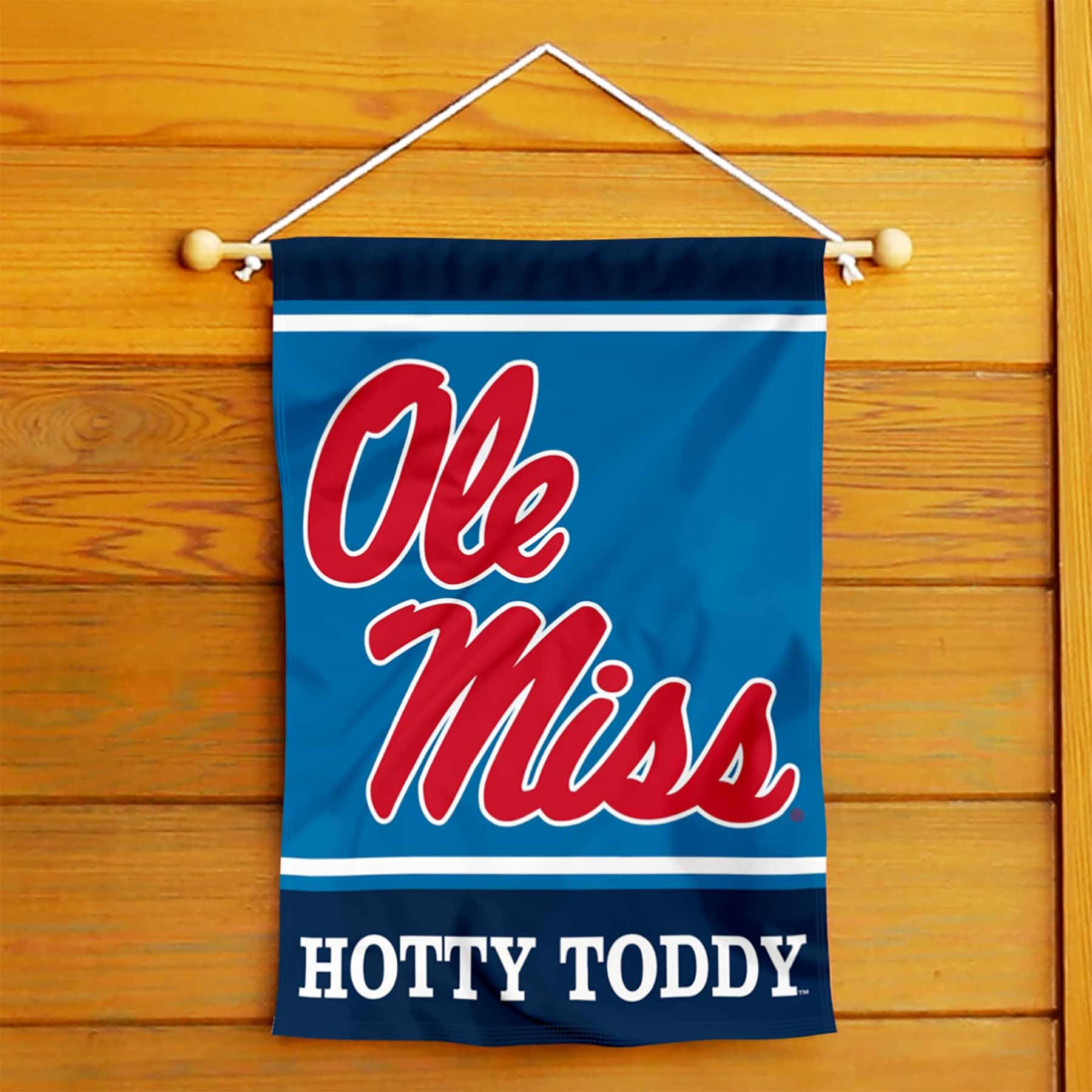 College Flags & Banners Co. Ole Miss Hotty Toddy Double Sided Garden Yard Flag - Sports Collectibles, Sports Memorabilia, Sports Fan Shop, Sports Gifts