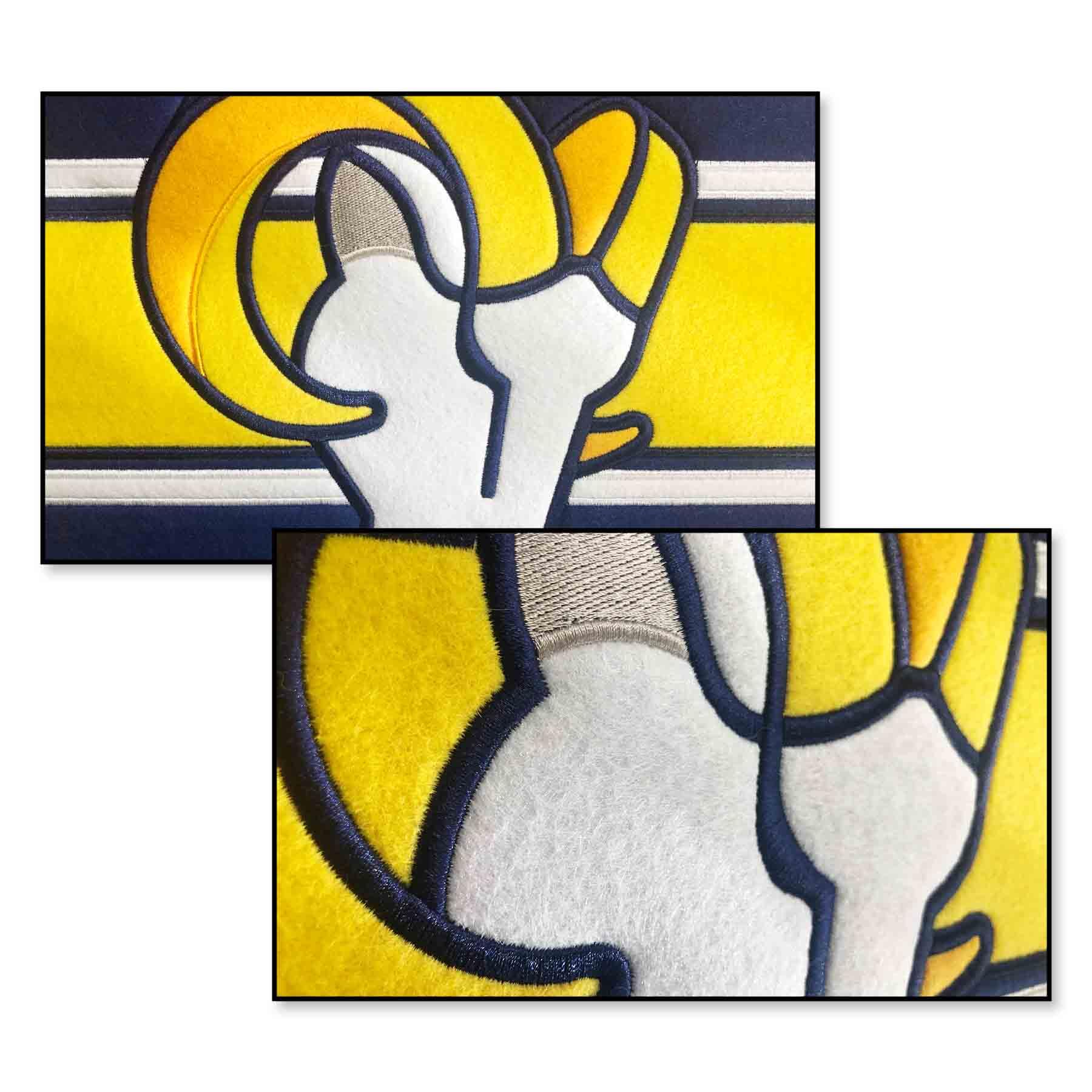 WinCraft Los Angeles Rams Embroidered and Sewn Pennant - Sports Collectibles, Sports Memorabilia, Sports Fan Shop, Sports Gifts