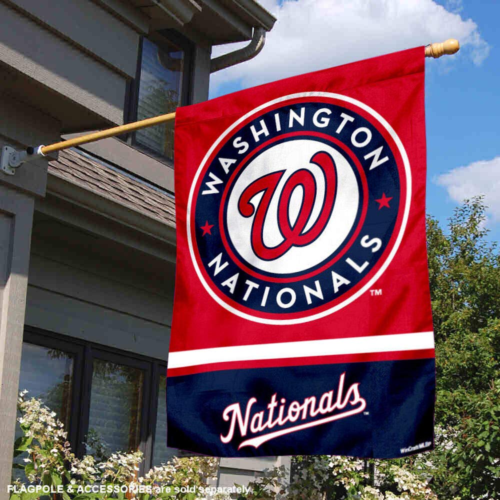 WinCraft Washington Nationals Double Sided House Flag - Sports Collectibles, Sports Memorabilia, Sports Fan Shop, Sports Gifts
