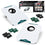 Wild Sports NFL Philadelphia Eagles Pro Football All-Weather Cornhole Set - Travel Bean Bag Toss Set Includes 8 Bean Bags - Sports Collectibles, Sports Memorabilia, Sports Fan Shop, Sports Gifts