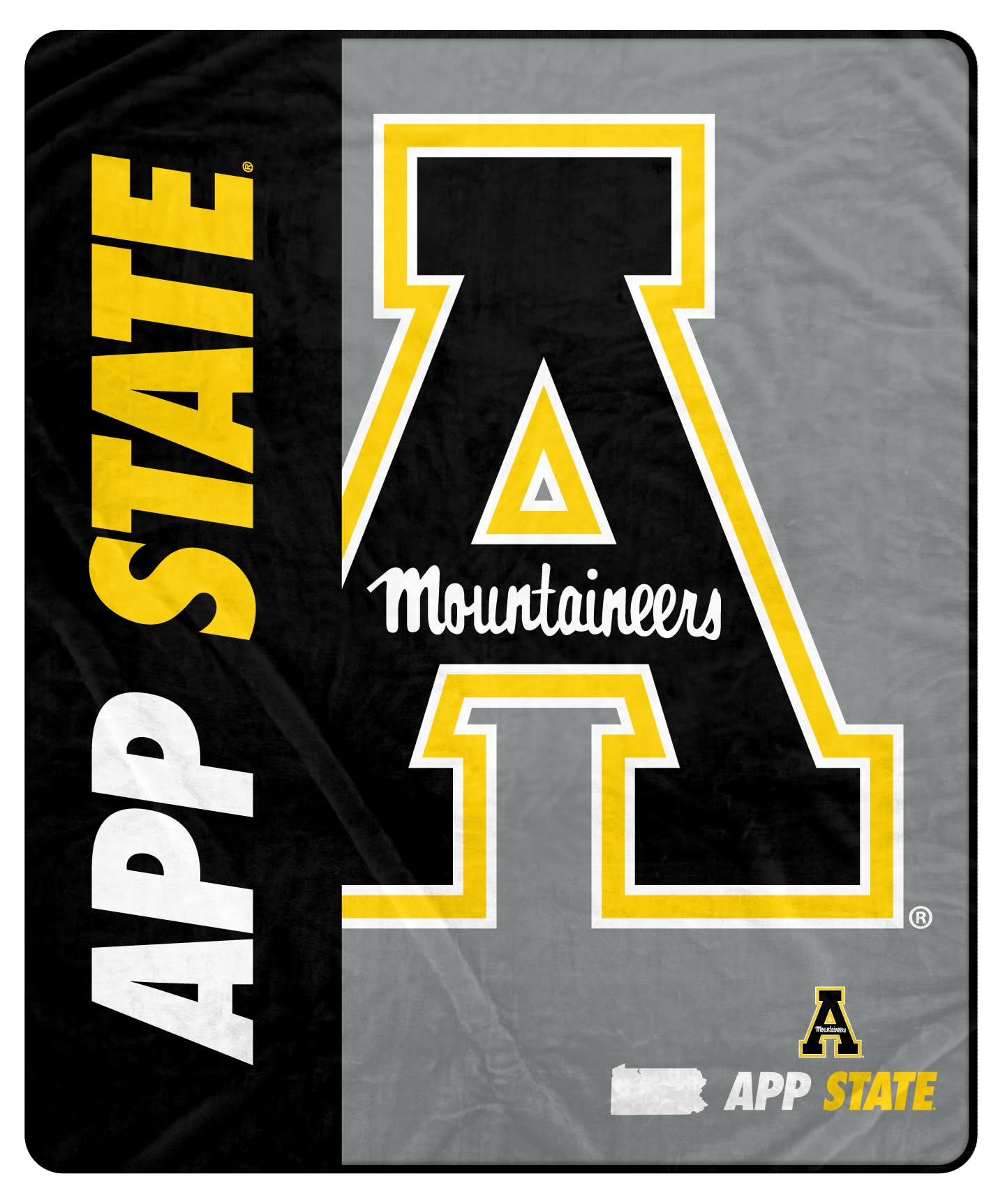 Proformance Home NCAA Appalachian State Mountaineers Endzone Ultra Soft Tailgate Throw - Sports Gifts, Sports Memorabilia, Sports Collectibles, Fan Shop
