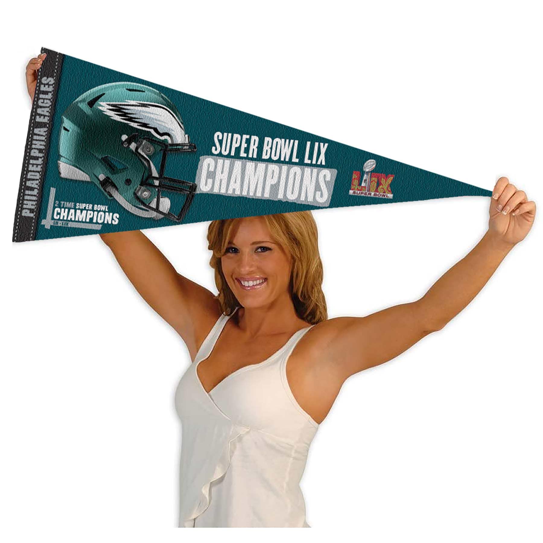 Eagles Super Bowl Champions Full Size Large Pennant - Sports Collectibles, Sports Memorabilia, Sports Fan Shop, Sports Gifts