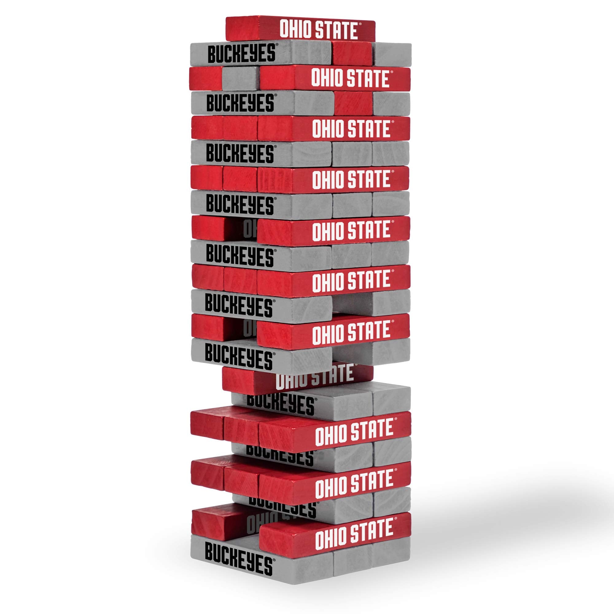 Wild Sports NCAA Ohio State Buckeyes Table Top Stackers 3" x 1" x .5", Team Color - Sports Collectibles, Sports Memorabilia, Sports Fan Shop, Sports Gifts