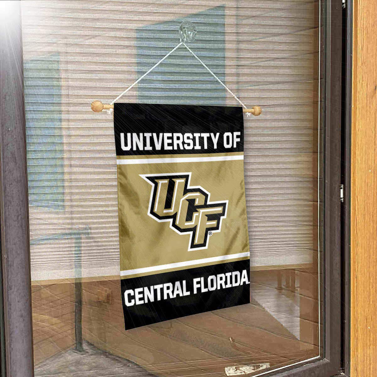 College Flags & Banners Co. Central Florida Knights Window Wall Banner Hanging Flag with Suction Cup - Sports Collectibles, Sports Memorabilia, Sports Fan Shop, Sports Gifts