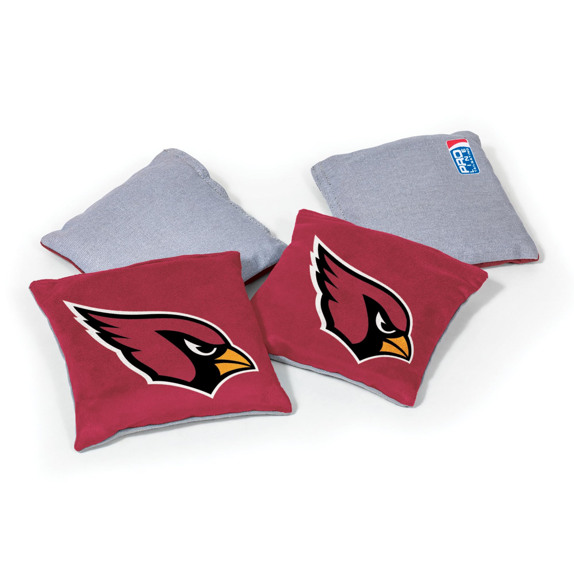 NFL Pro Football Arizona Cardinals Dual-Sided Bean Bags by Wild Sports, 4 Pack - Premium Toss Bags for Cornhole Sets - Sports Collectibles, Sports Memorabilia, Sports Fan Shop, Sports Gifts