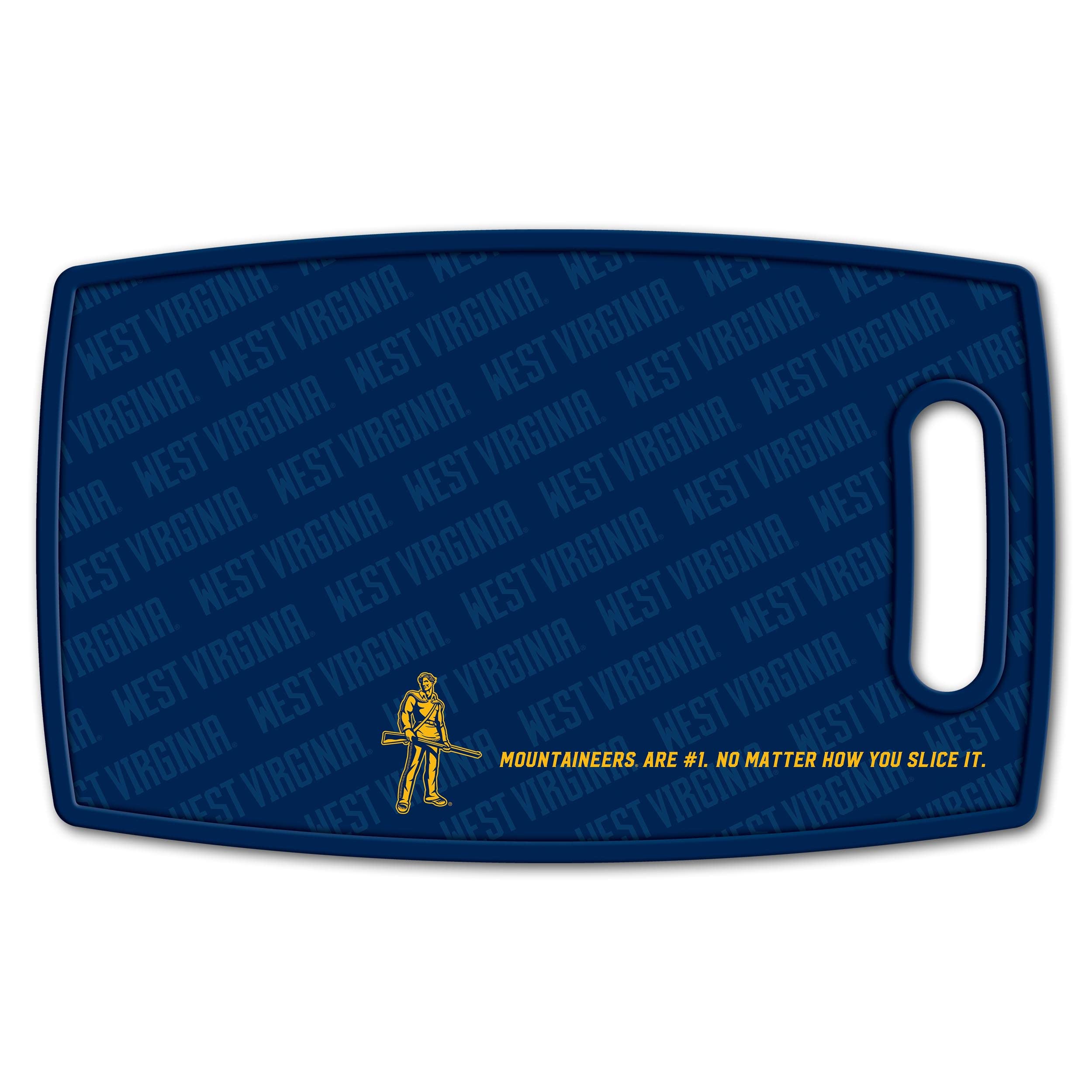 YouTheFan NCAA West Virginia Mountaineers Logo Series Cutting Board - Sports Collectibles, Sports Memorabilia, Sports Fan Shop, Sports Gifts