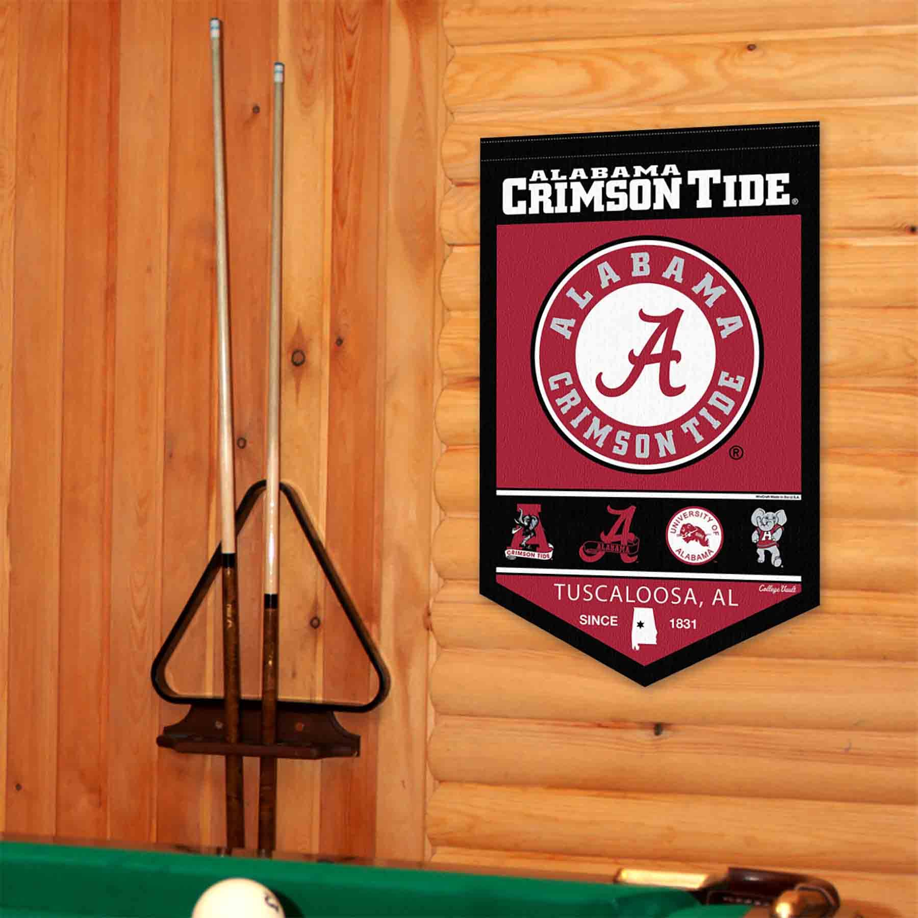 College Flags & Banners Co. Alabama Crimson Tide Heritage History Banner Pennant - Sports Collectibles, Sports Memorabilia, Sports Fan Shop, Sports Gifts