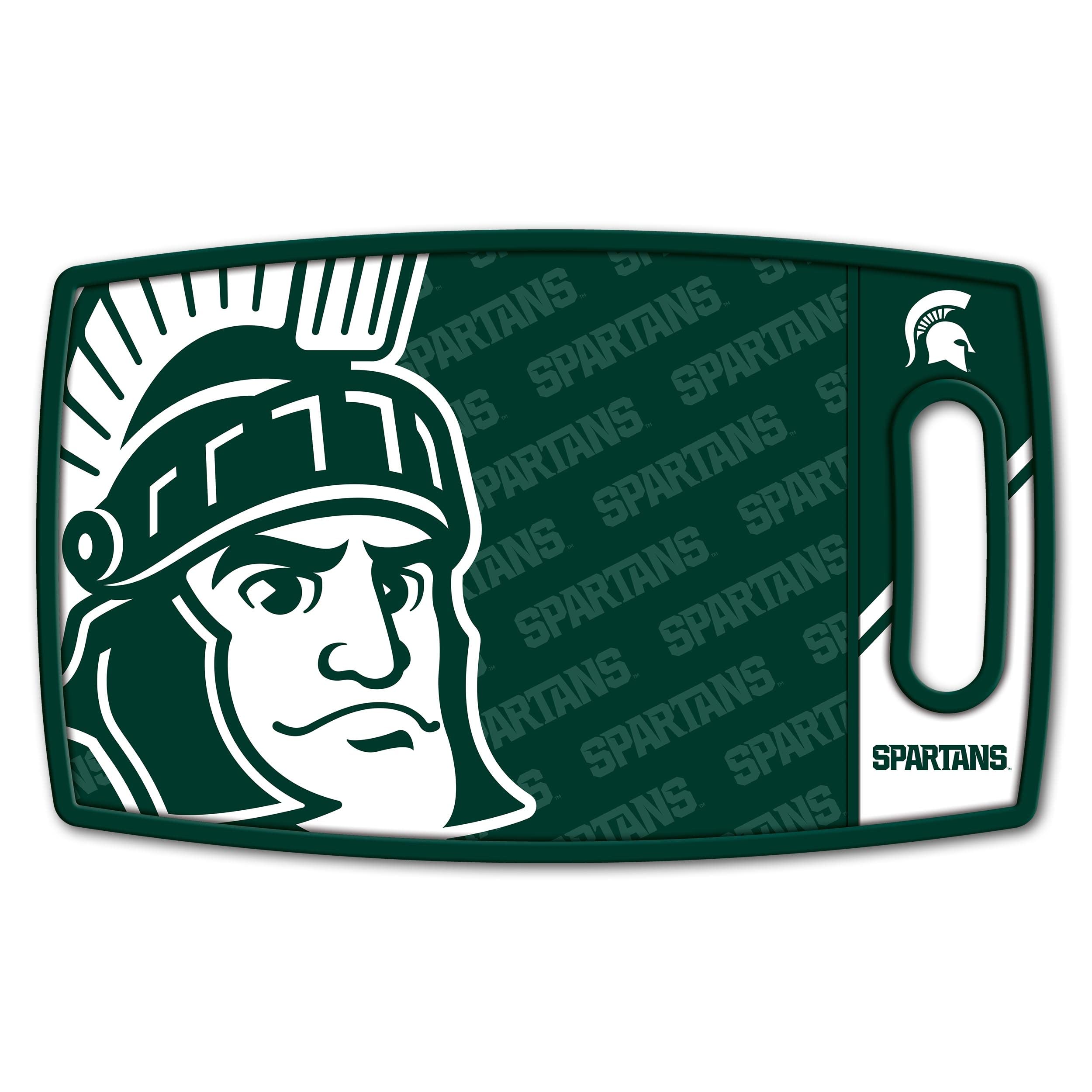 YouTheFan NCAA Michigan State Spartans Logo Series Cutting Board - Sports Collectibles, Sports Memorabilia, Sports Fan Shop, Sports Gifts
