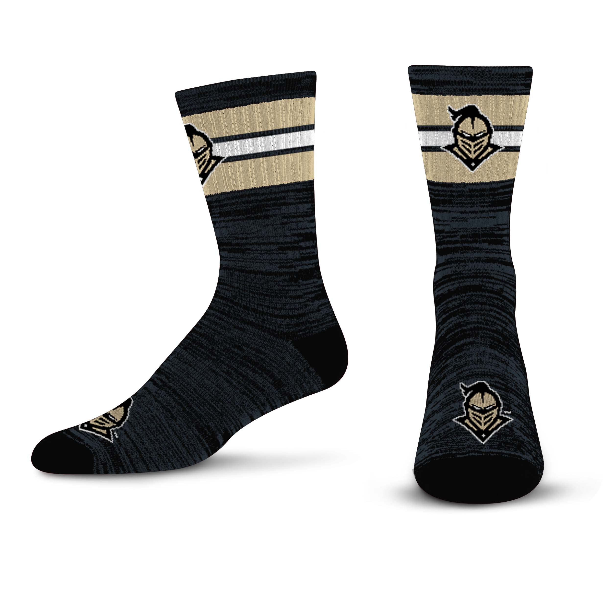 For Bare Feet Men's NCAA CENTRAL FL - UCF Knights First String Crew Sock Team Color Large - Sports Gifts, Sports Memorabilia, Sports Collectibles, Fan Shop