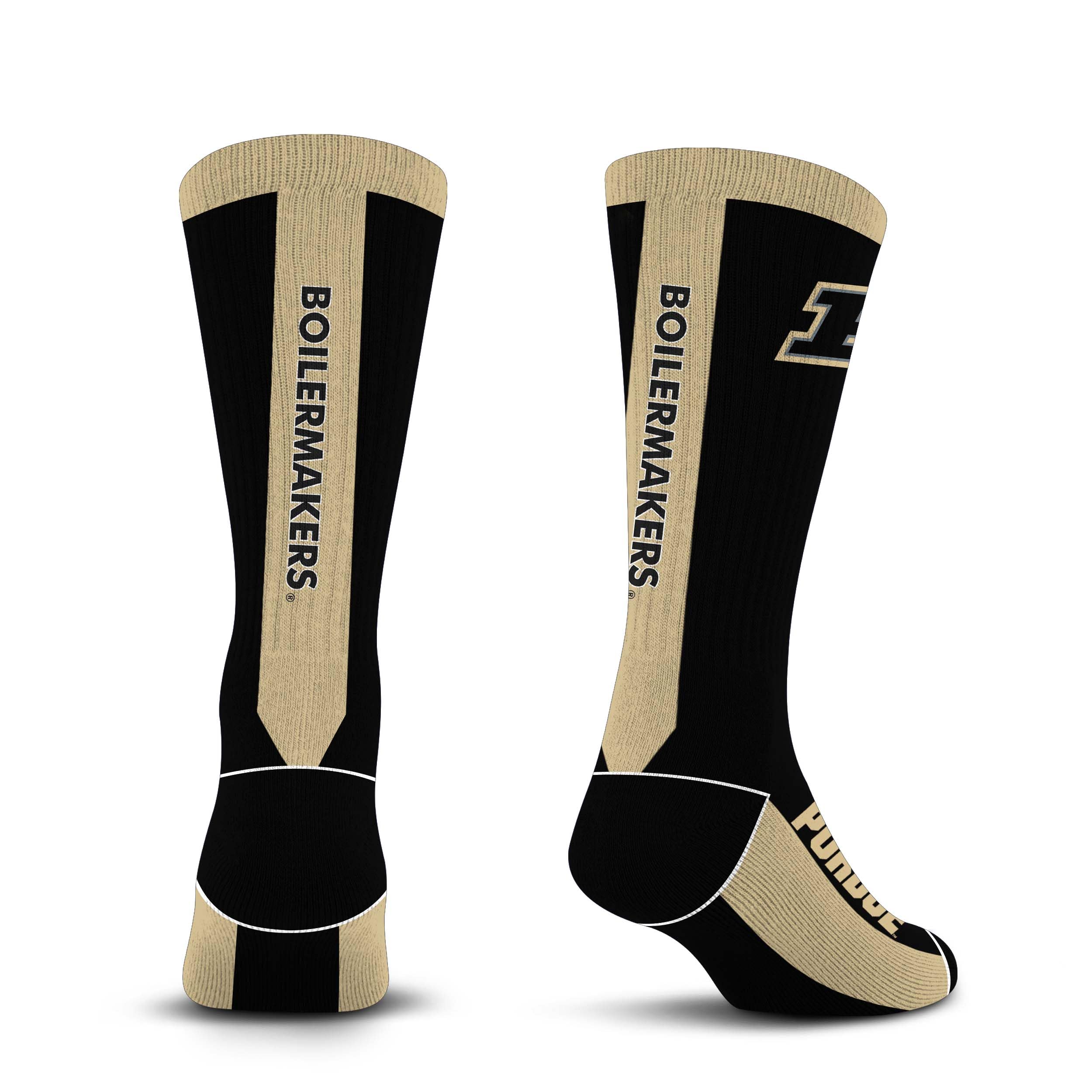 For Bare Feet NCAA PURDUE BOILERMAKERS MVP Crew Sock Team Color Large - Sports Gifts, Sports Memorabilia, Sports Collectibles, Fan Shop
