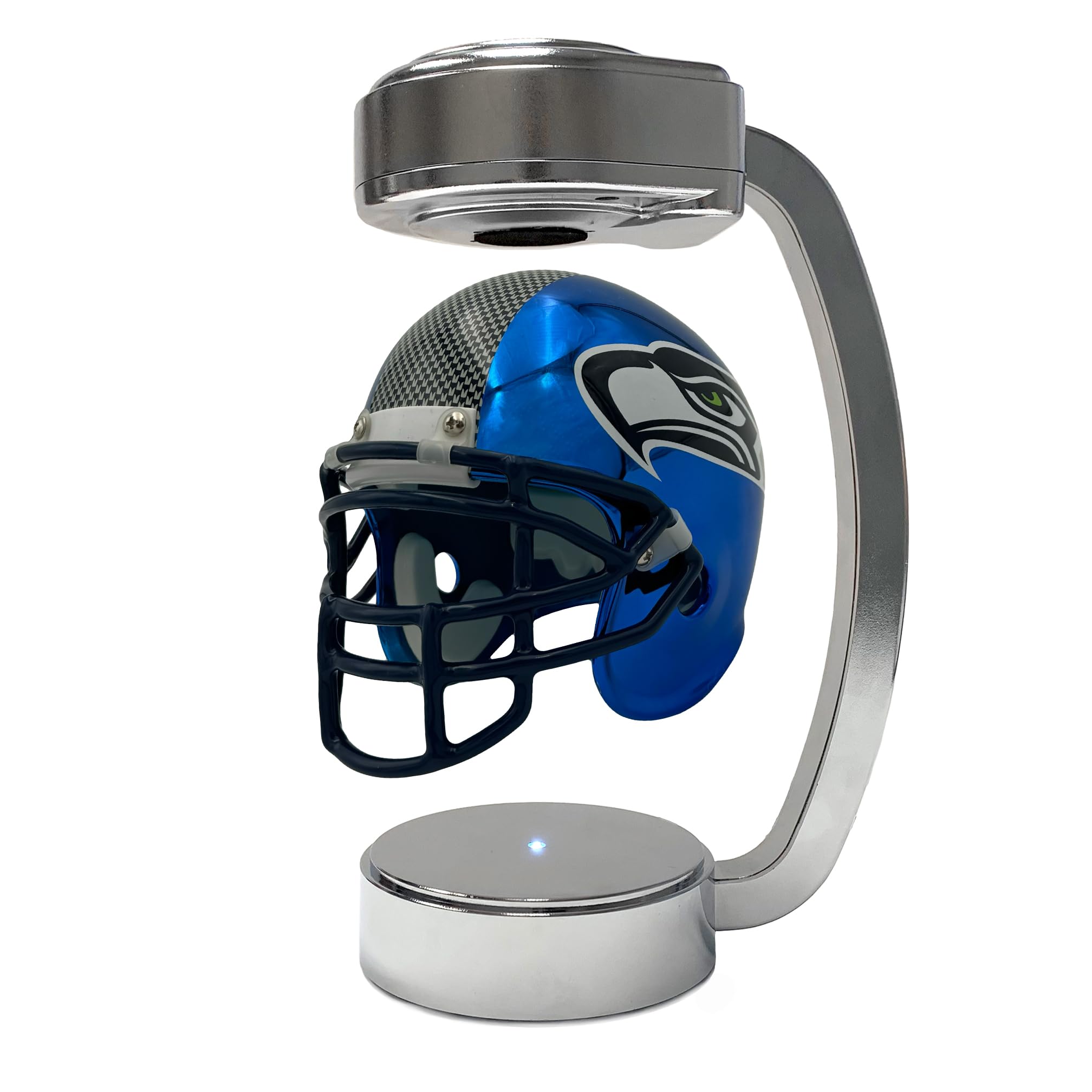 NFL Seattle Seahawks Mini Metallic Hover Helmet - Sports Gifts, Sports Memorabilia, Sports Collectibles, Fan Shop