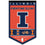 College Flags & Banners Co. Illinois Fighting Illini Heritage History Banner Pennant - Sports Collectibles, Sports Memorabilia, Sports Fan Shop, Sports Gifts