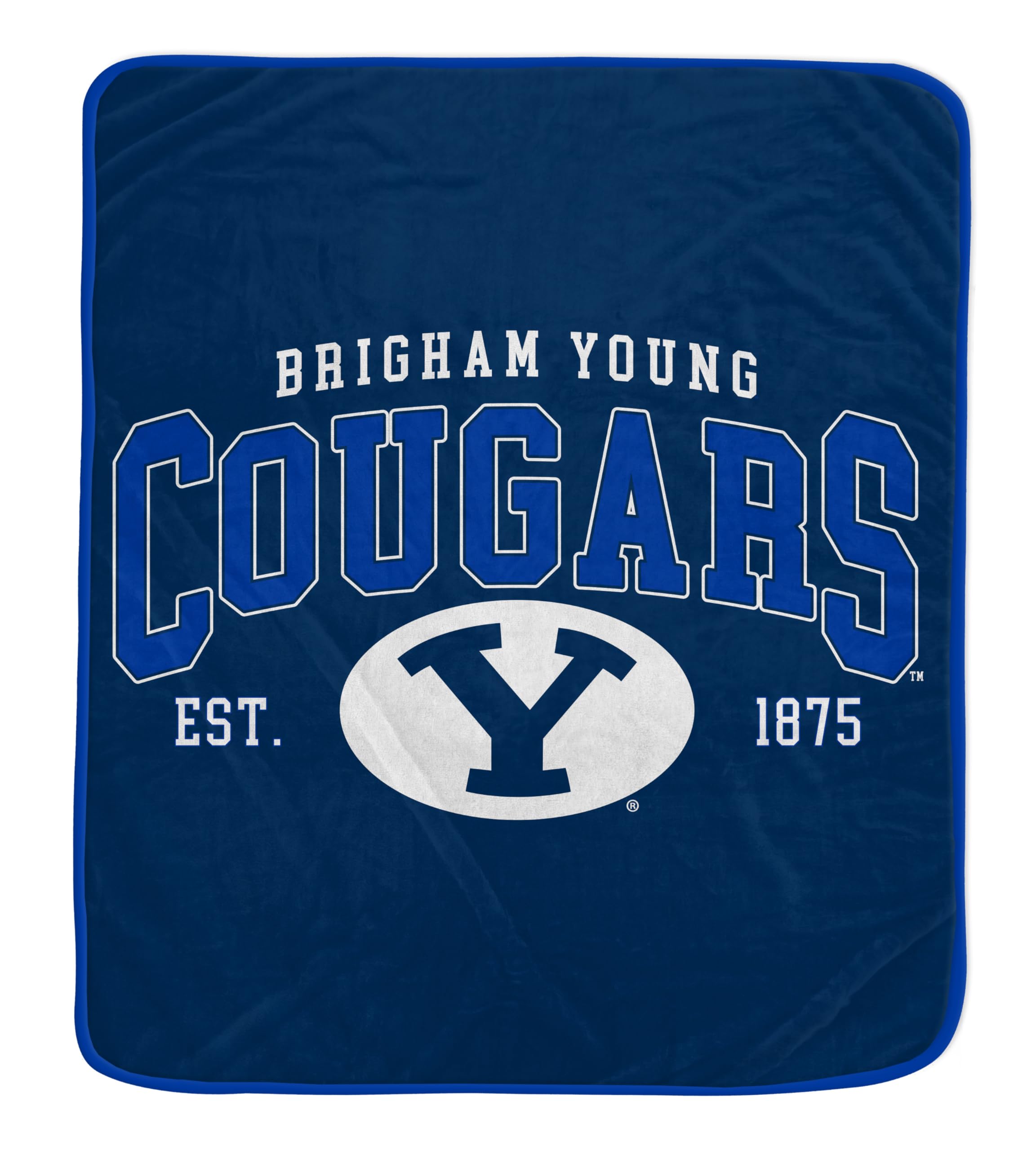 NCAA BYU Cougars Vintage Arch Block Ultra Soft Blanket - Sports Gifts, Sports Memorabilia, Sports Collectibles, Fan Shop