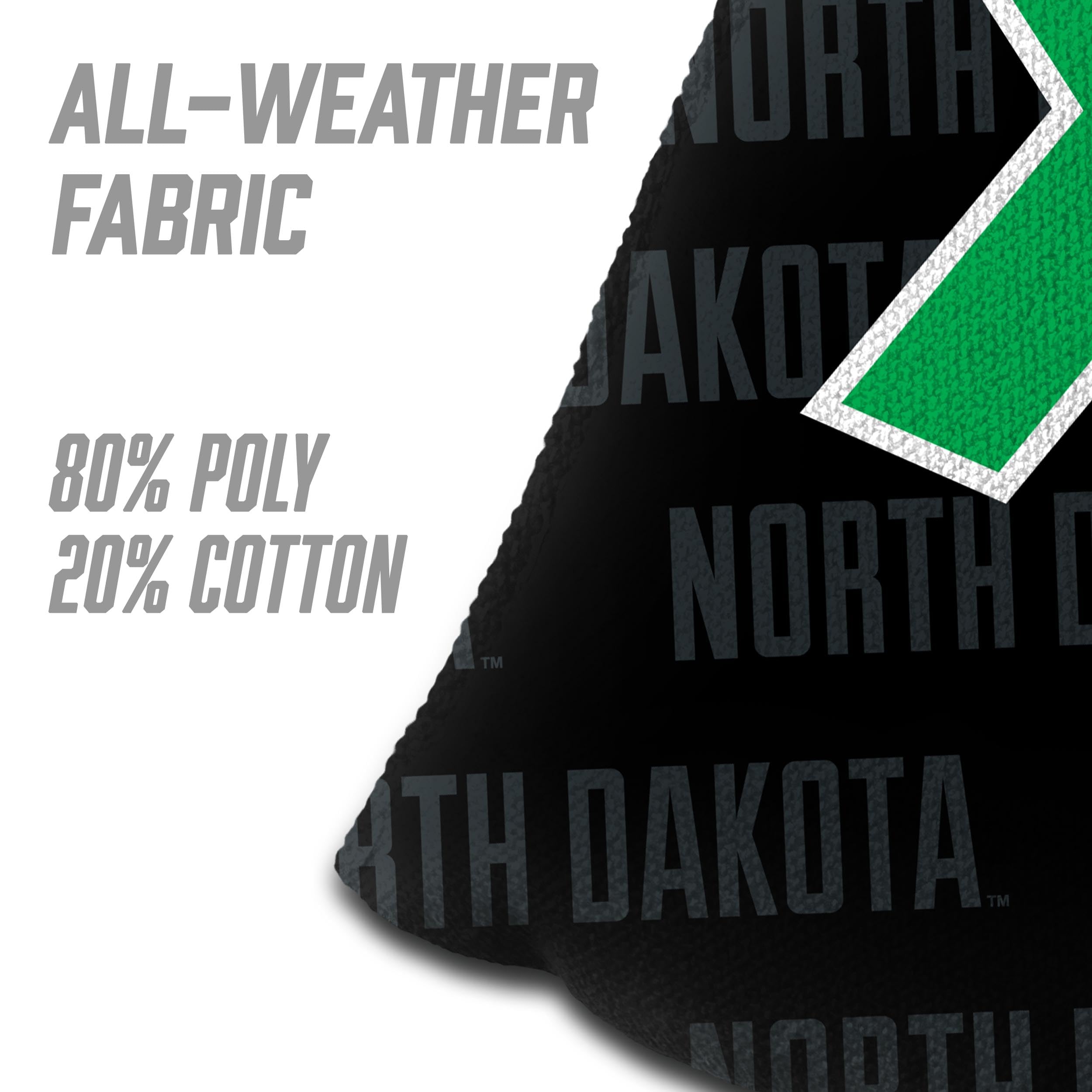 YouTheFan NCAA North Dakota Fighting Hawk Cornhole Bags - 4PK - Black - Sports Collectibles, Sports Memorabilia, Sports Fan Shop, Sports Gifts