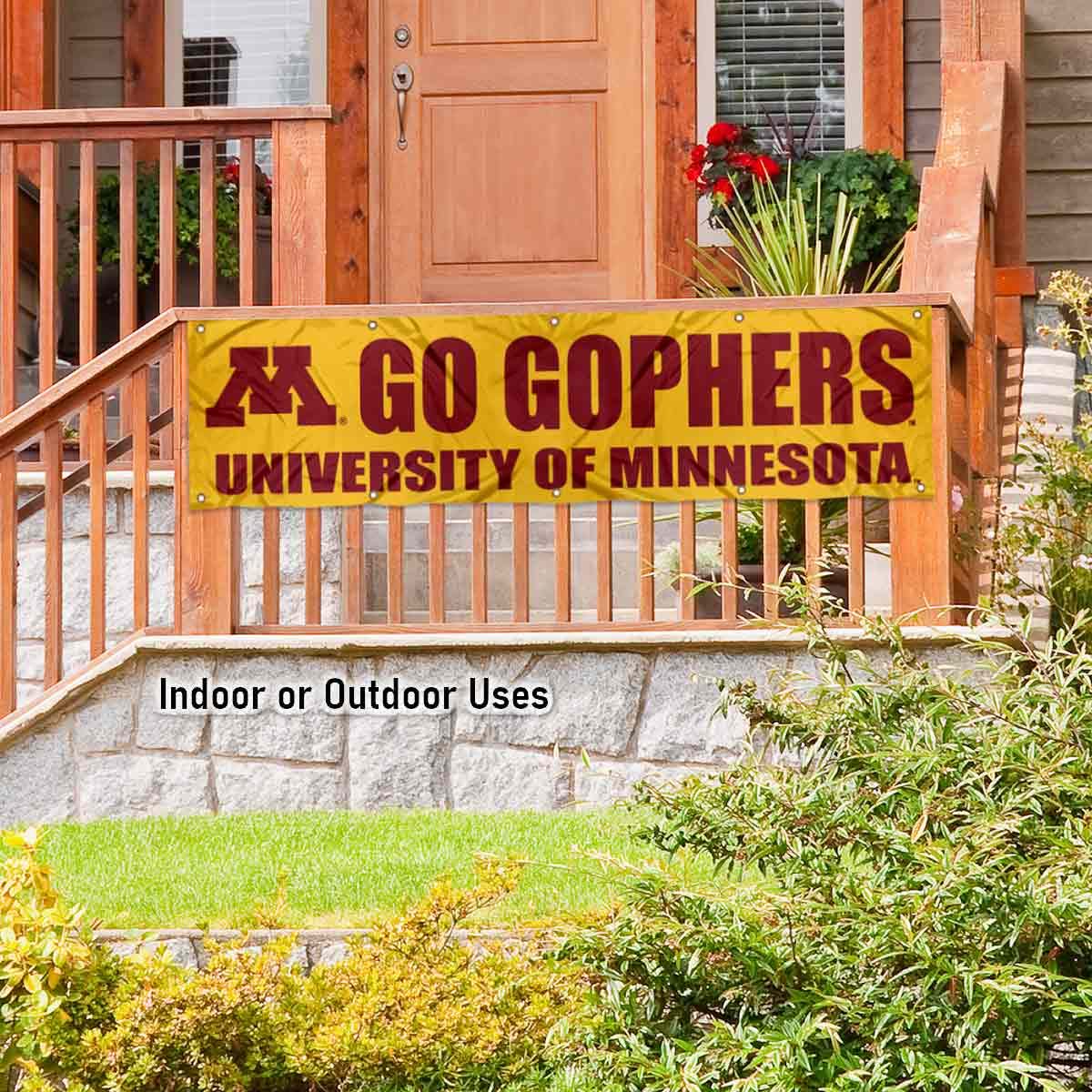 College Flags & Banners Co. Minnesota Gophers Large 2x8 Foot Banner - Sports Collectibles, Sports Memorabilia, Sports Fan Shop, Sports Gifts