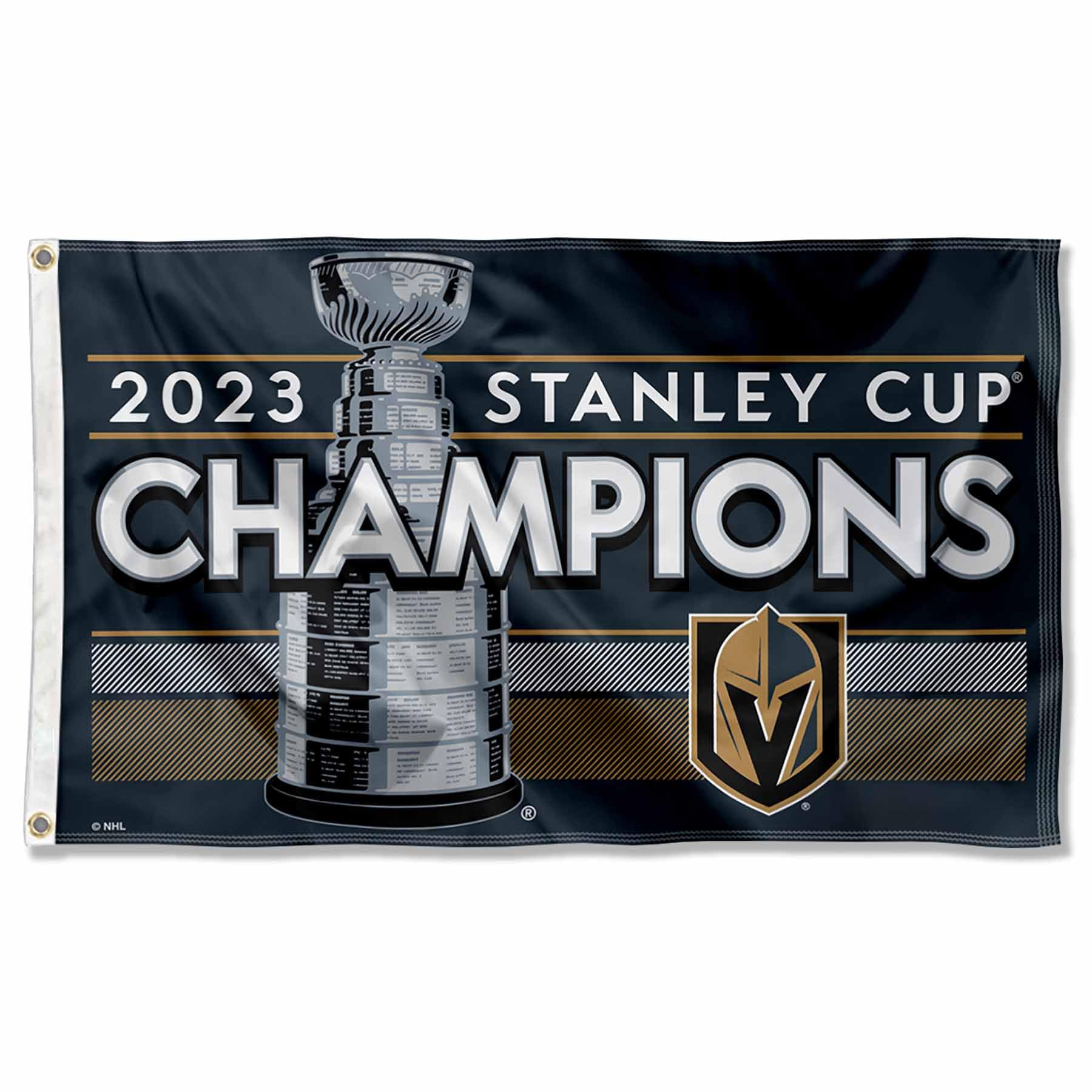 WinCraft Vegas Golden Knights 2023 Stanley Cup Champions Banner Flag - Sports Collectibles, Sports Memorabilia, Sports Fan Shop, Sports Gifts