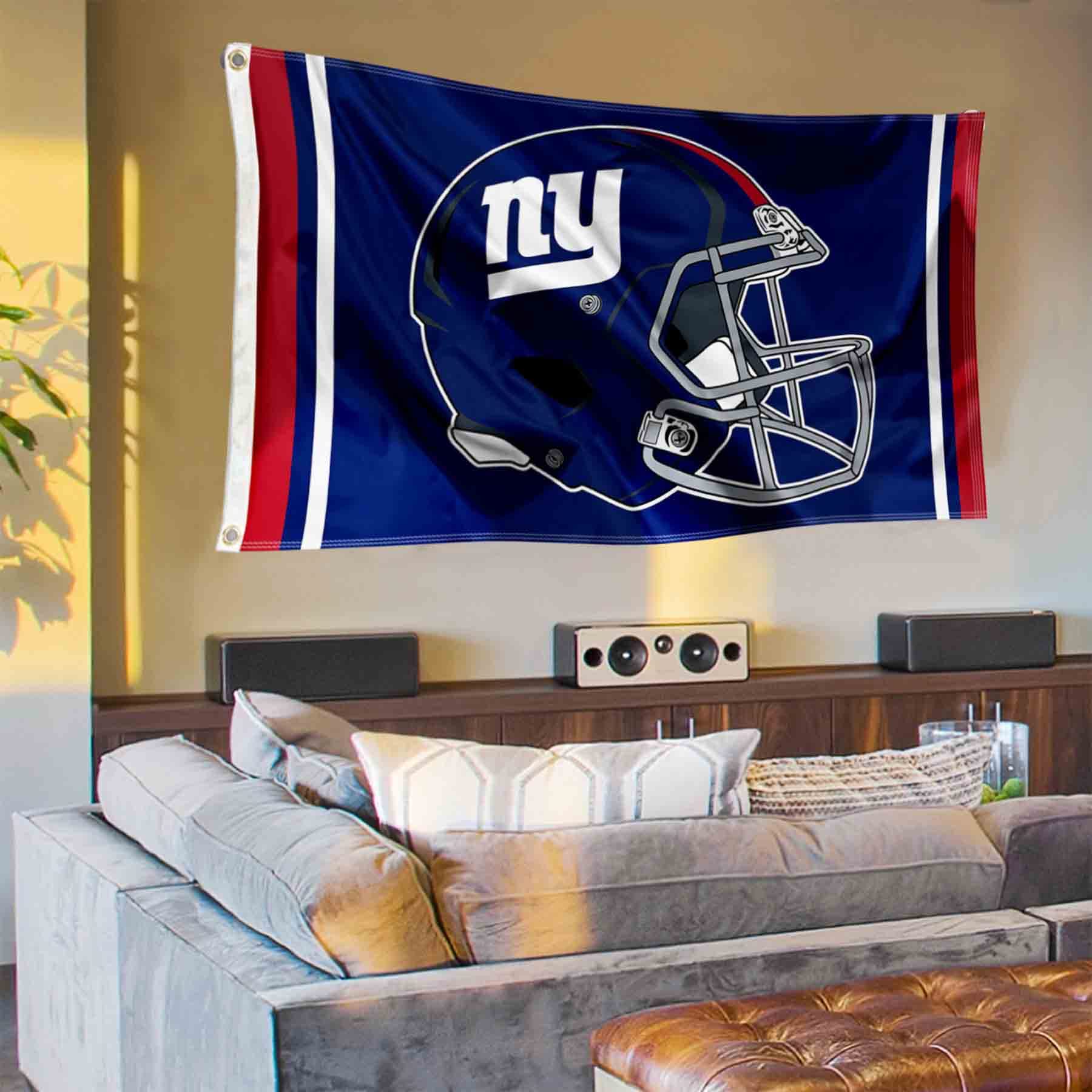 New York Giants Helmet Banner and Tapestry Wall Tack Pads - Sports Collectibles, Sports Memorabilia, Sports Fan Shop, Sports Gifts